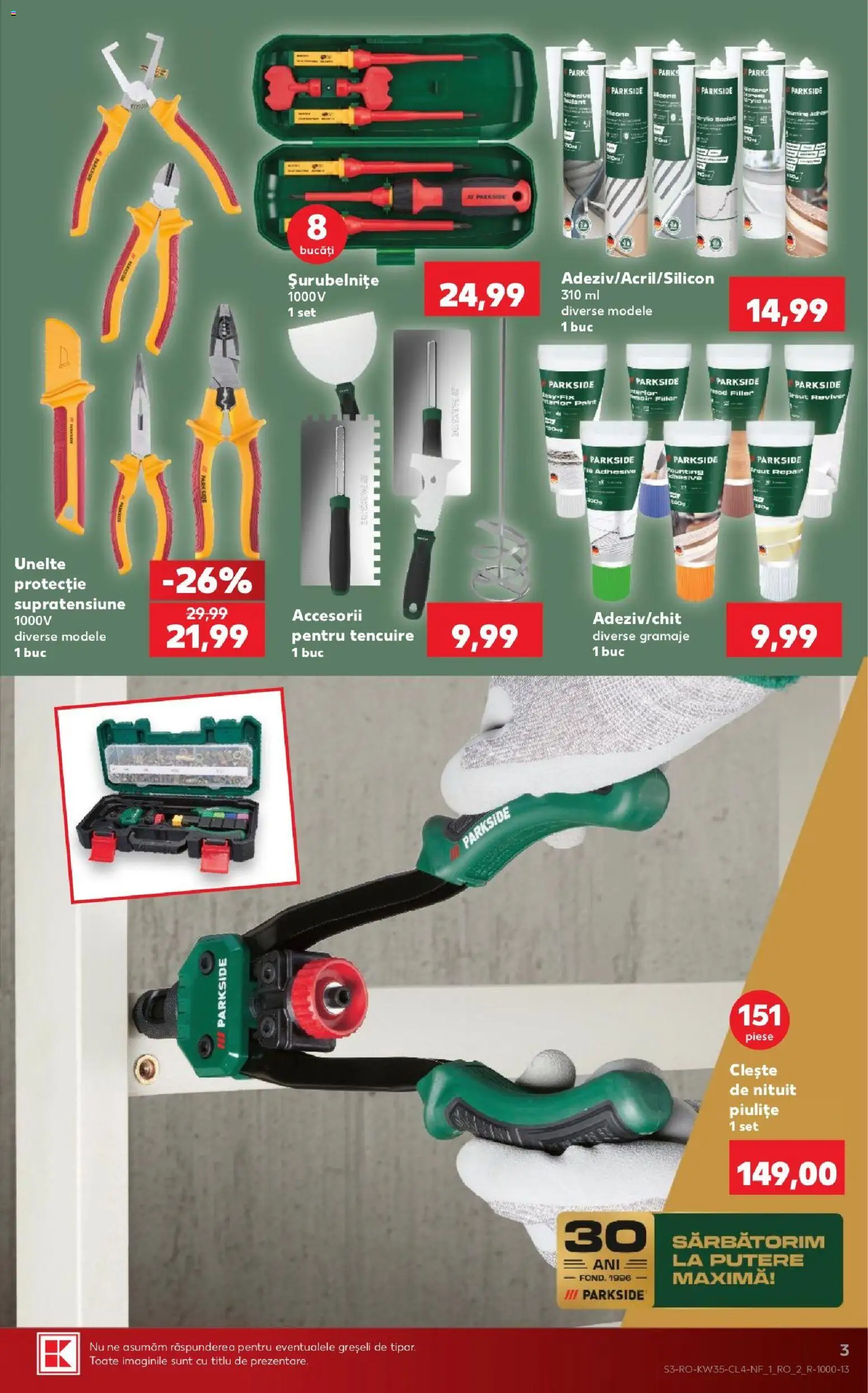 Catalog Kaufland 26 - 31 August 2026 | Pagina 3 | Produse: Clește, Parkside