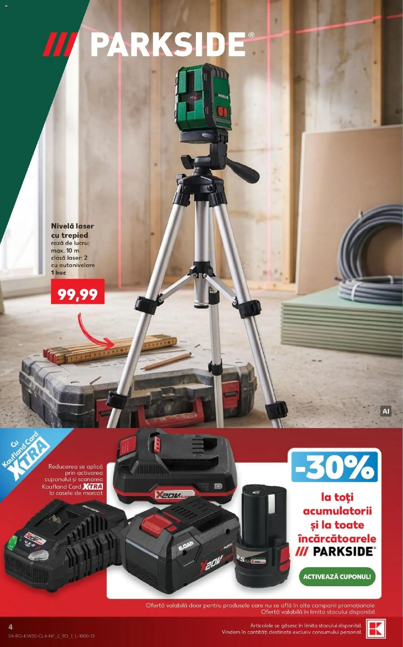 Catalog Kaufland 26 - 31 August 2026 | Pagina 4 | Produse: Nivela laser, Aplică, Parkside