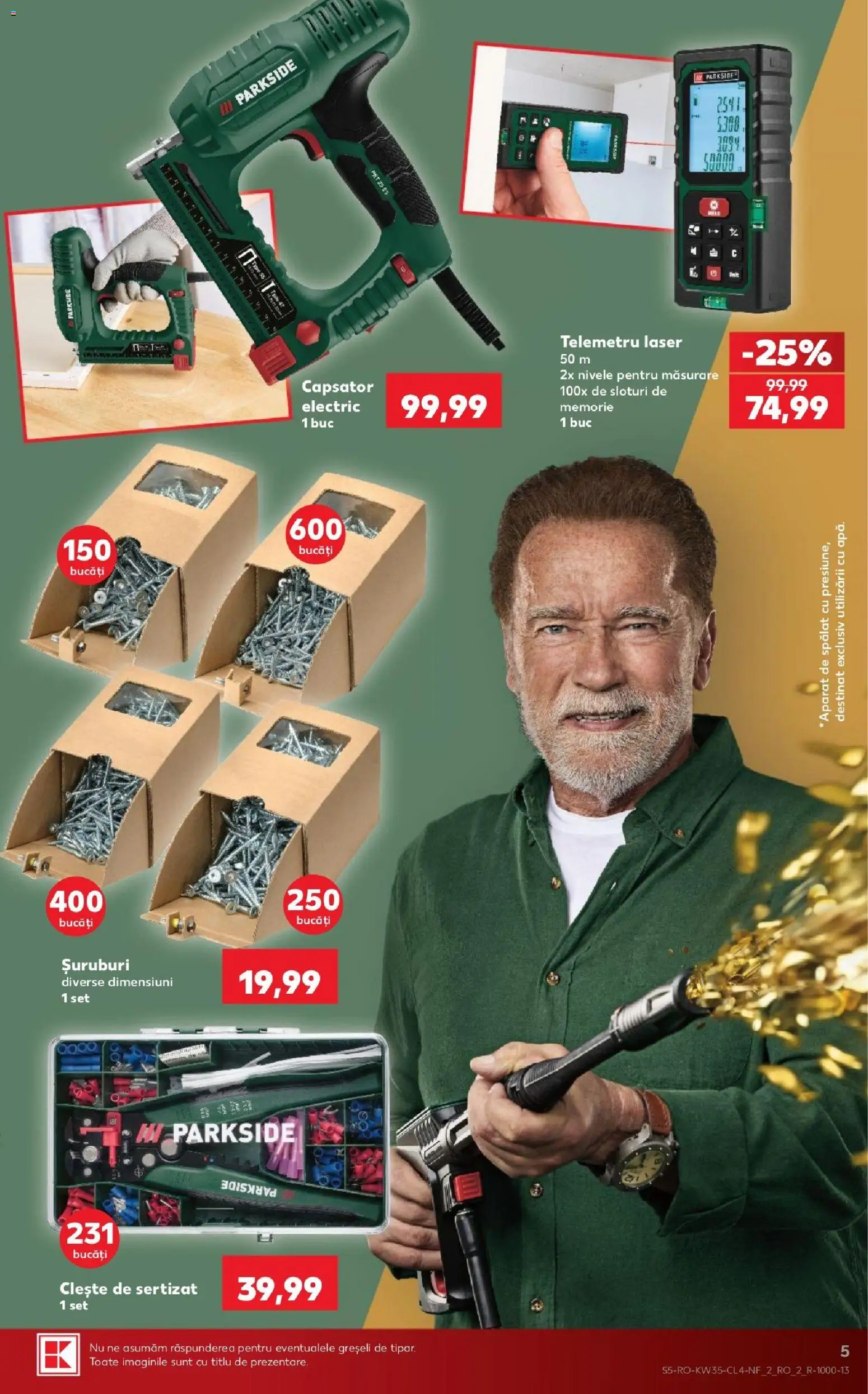 Catalog Kaufland 26 - 31 August 2026 | Pagina 5 | Produse: Memorie, Telemetru, Clește, Parkside