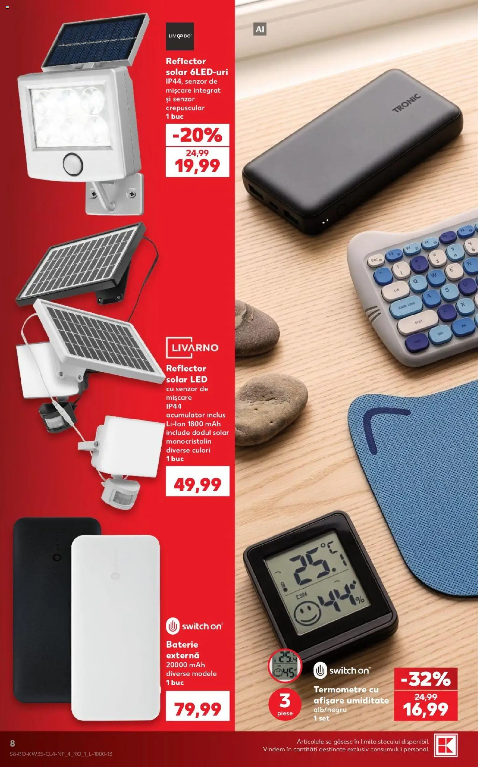Catalog Kaufland 26 - 31 August 2026 | Pagina 8 | Produse: Șort, LED, Reflector, Baterie
