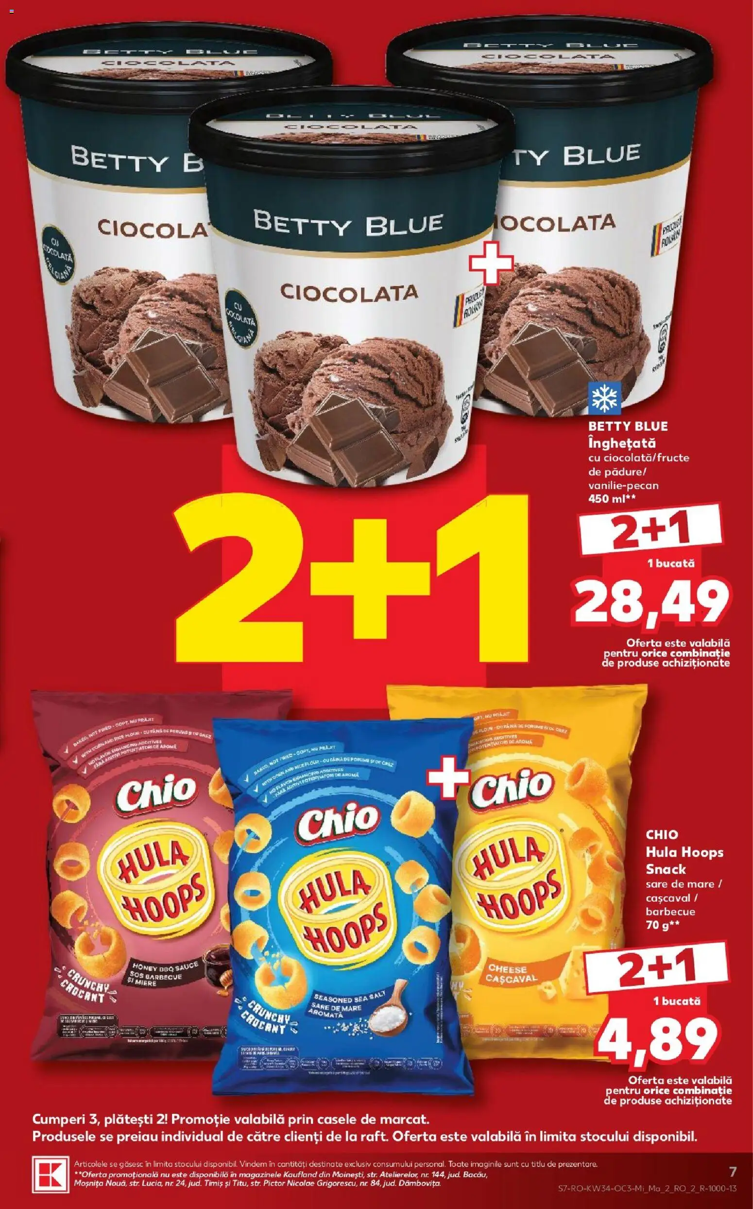 Catalog Kaufland 19 - 24 August 2026 | Pagina 7 | Produse: Miere, Cașcaval, Orez, Înghețată