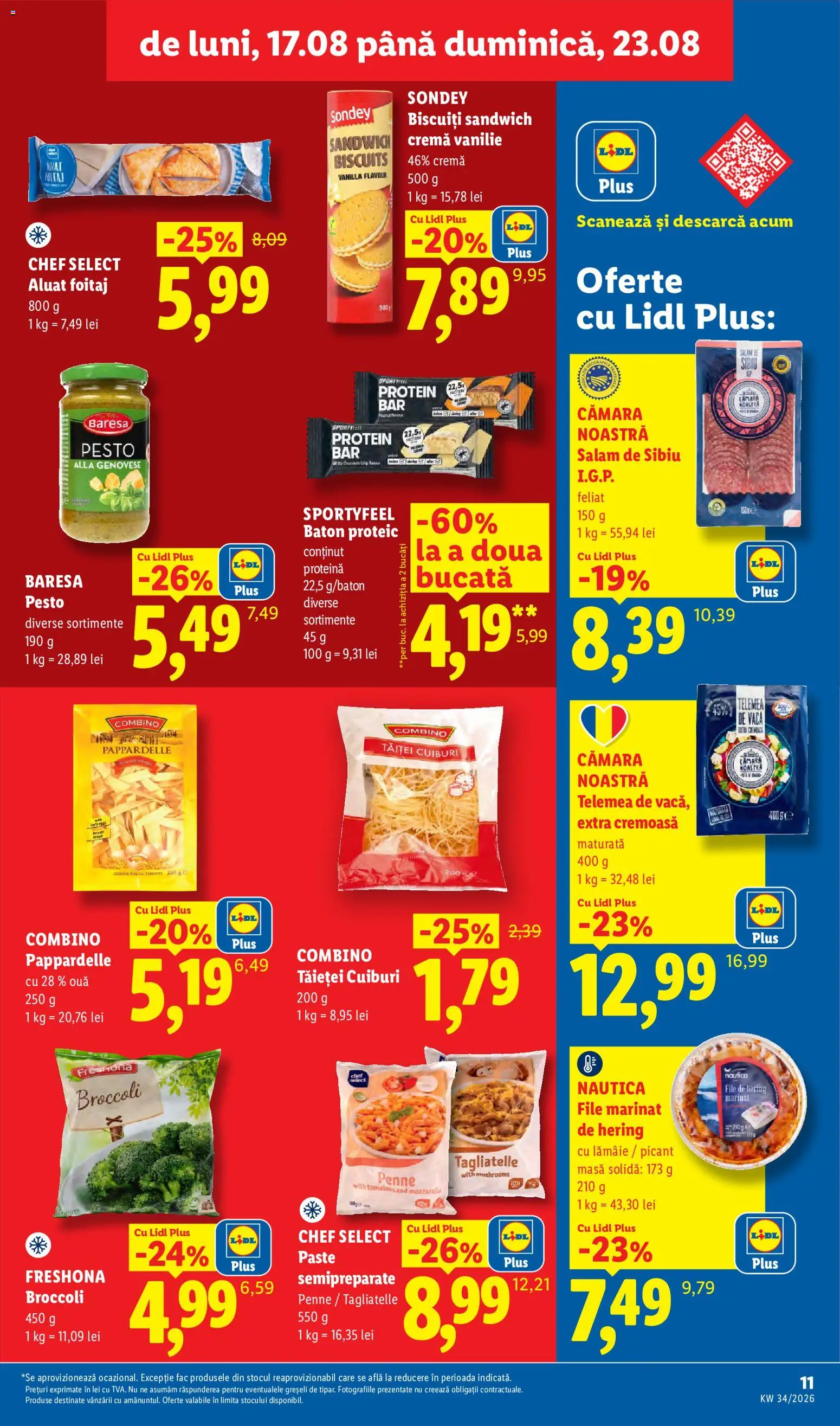 Catalog LIDL 17 - 22 August 2026 | Pagina 11 | Produse: Cremă, Ouă, Noodles, Broccoli