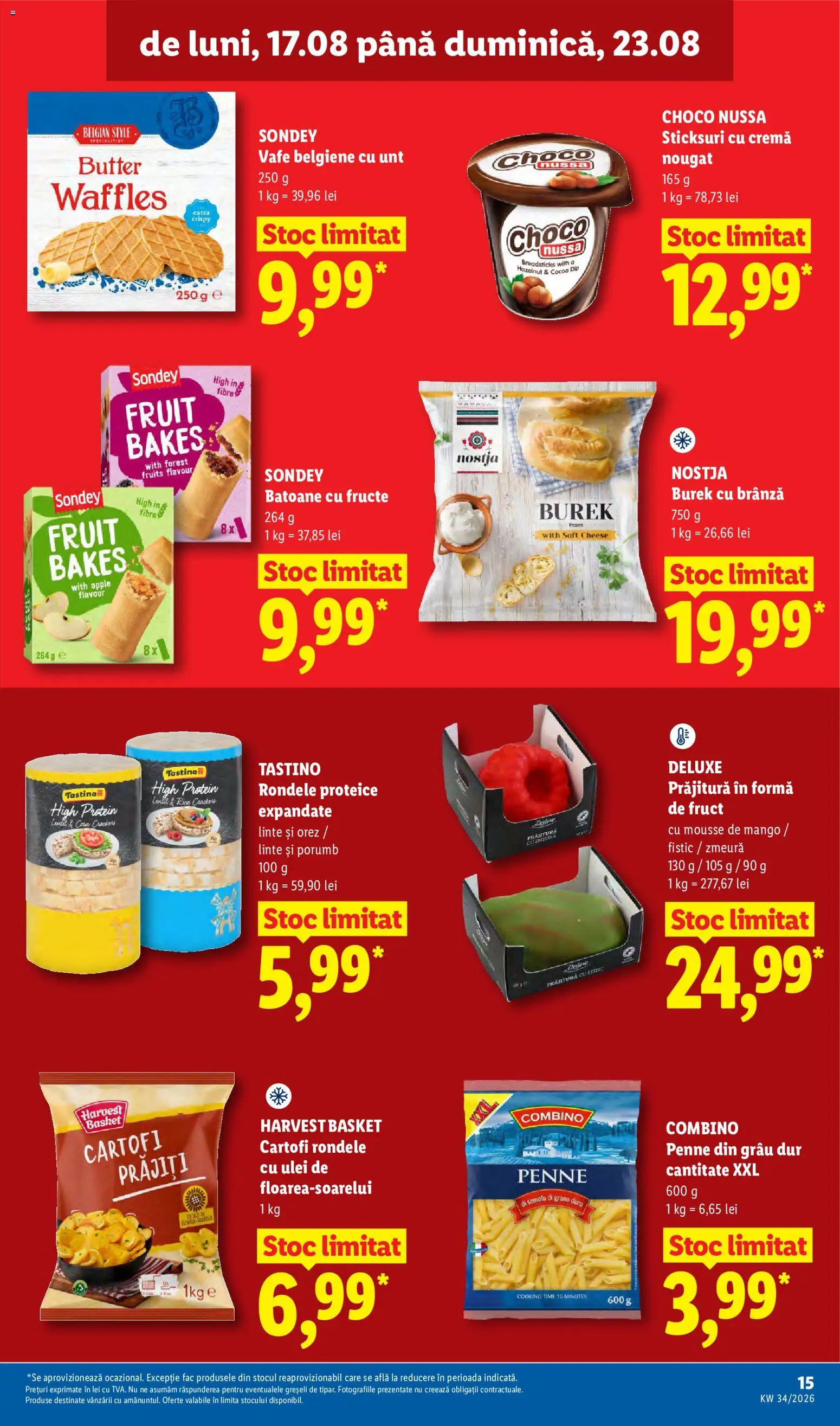 Catalog LIDL 17 - 22 August 2026 | Pagina 15 | Produse: Prăjitură, Apple, Orez, Fructe