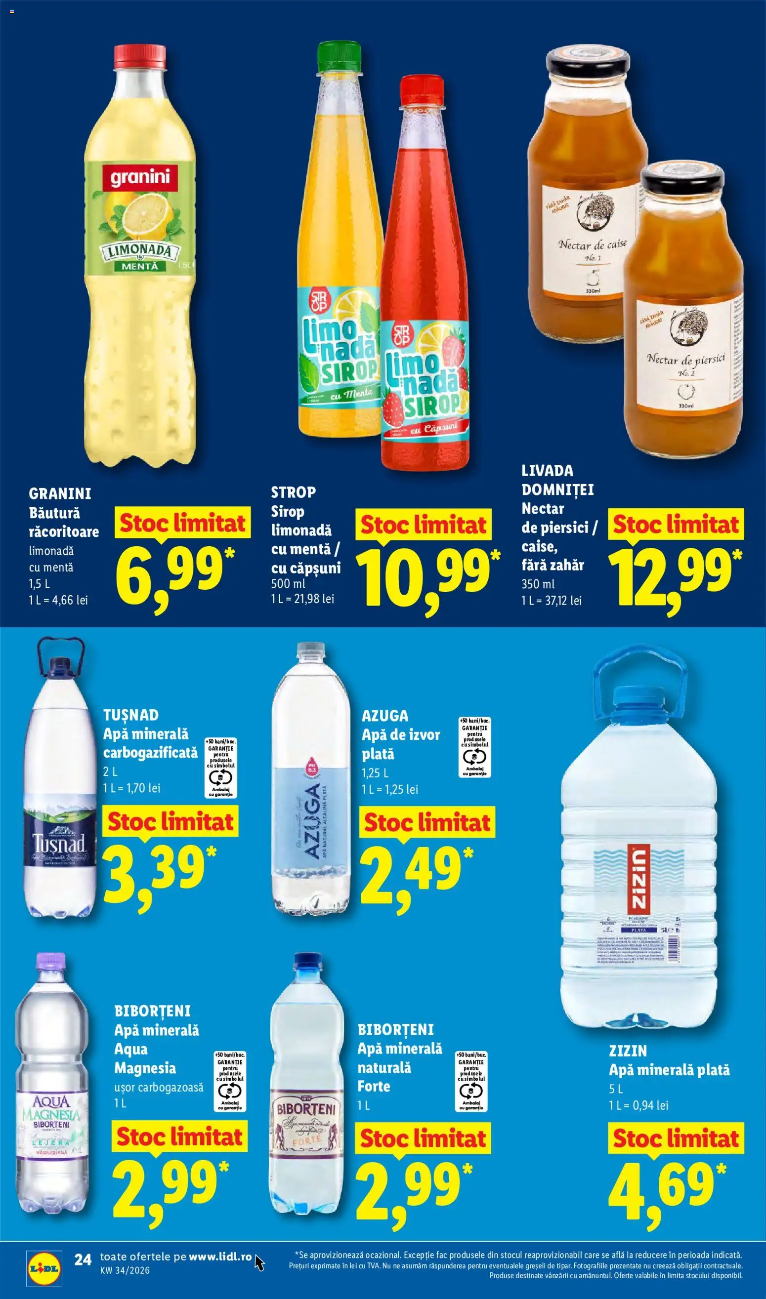 Catalog LIDL 17 - 22 August 2026 | Pagina 24 | Produse: Zizin, Bautura racoritoare, Piersici, Zahăr