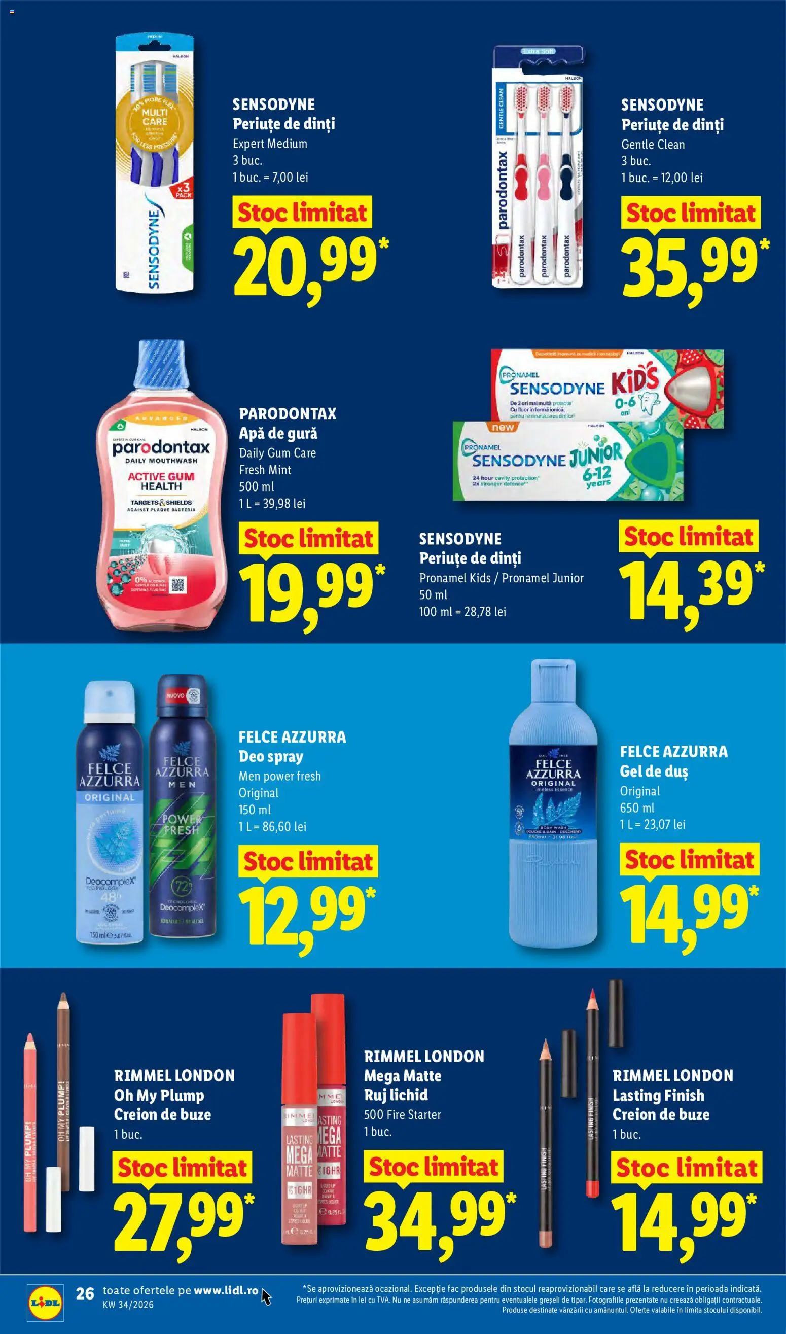 Catalog LIDL 17 - 22 August 2026 | Pagina 26 | Produse: Deo spray, Active, Deodorant, Power