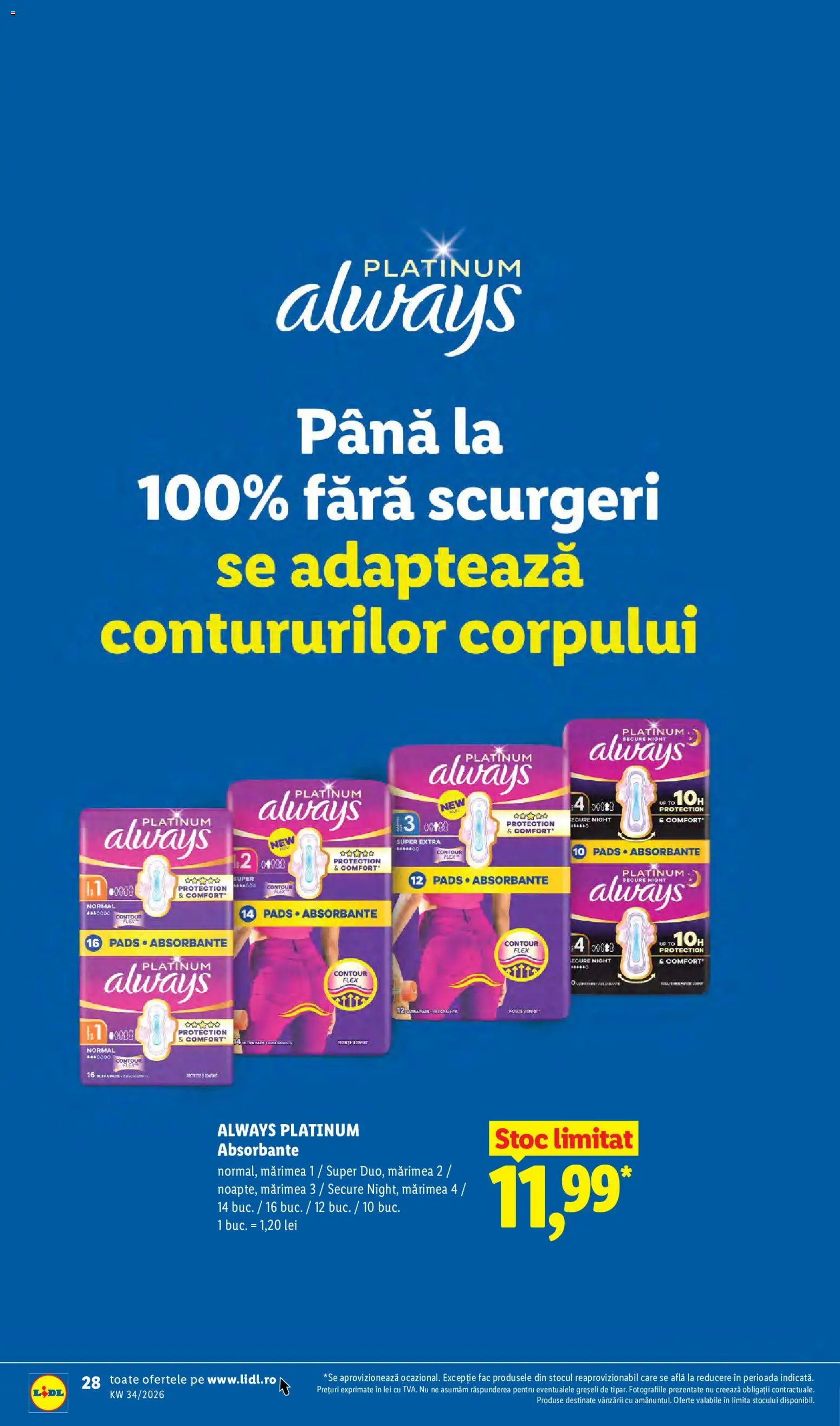 Catalog LIDL 17 - 22 August 2026 | Pagina 28 | Produse: Absorbante