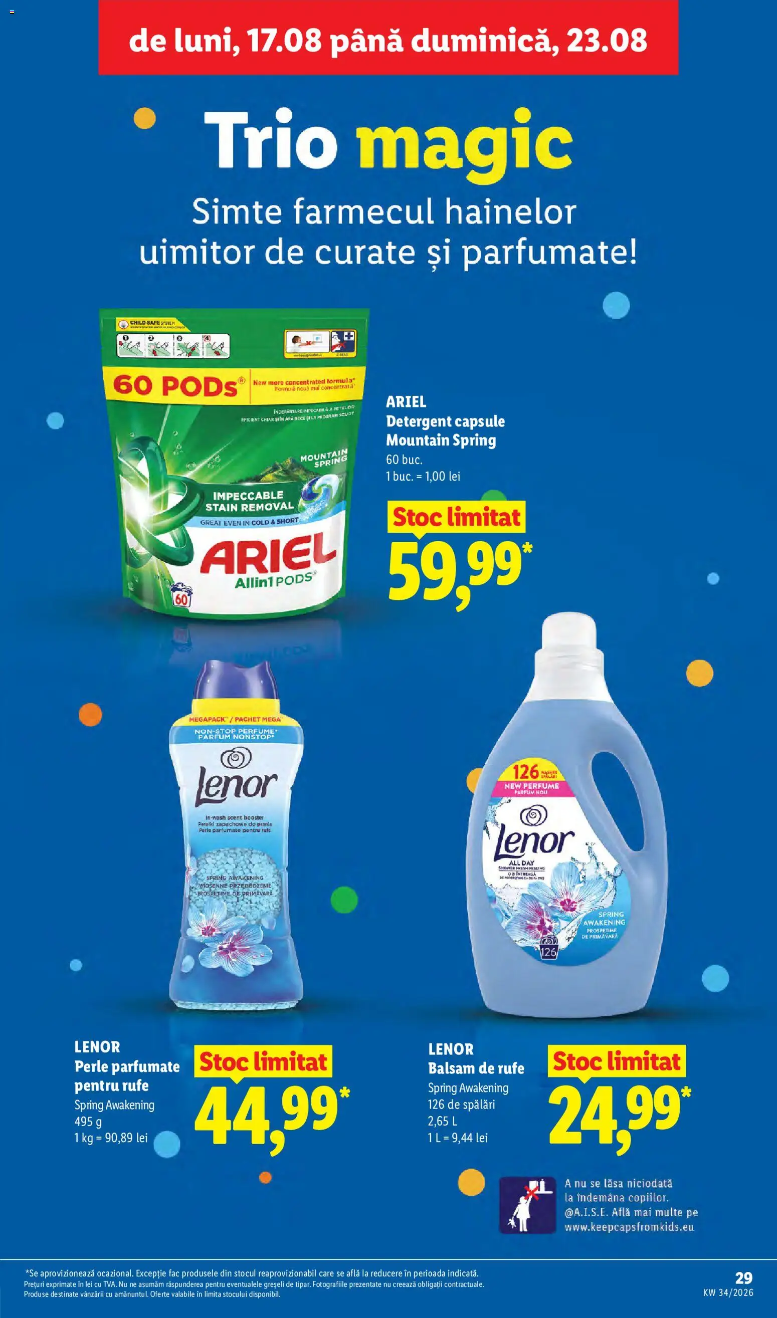 Catalog LIDL 17 - 22 August 2026 | Pagina 29 | Produse: Detergent Capsule, Perle, Parfum, Detergent