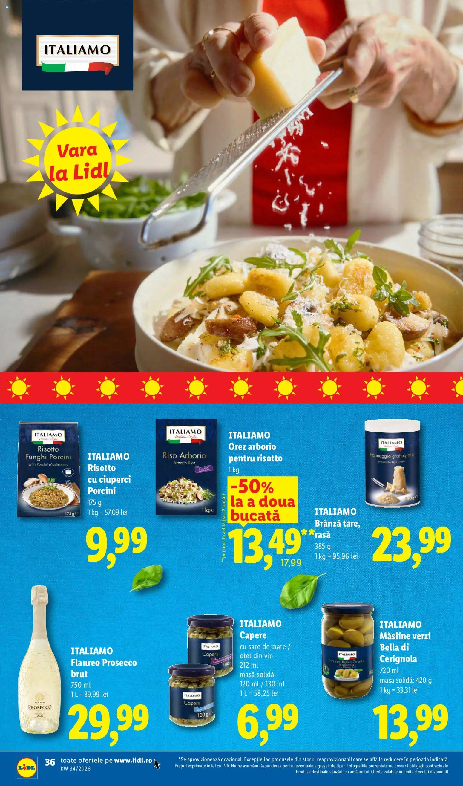 Catalog LIDL 17 - 22 August 2026 | Pagina 36 | Produse: Ciuperci, Prosecco, Brânză, Bella