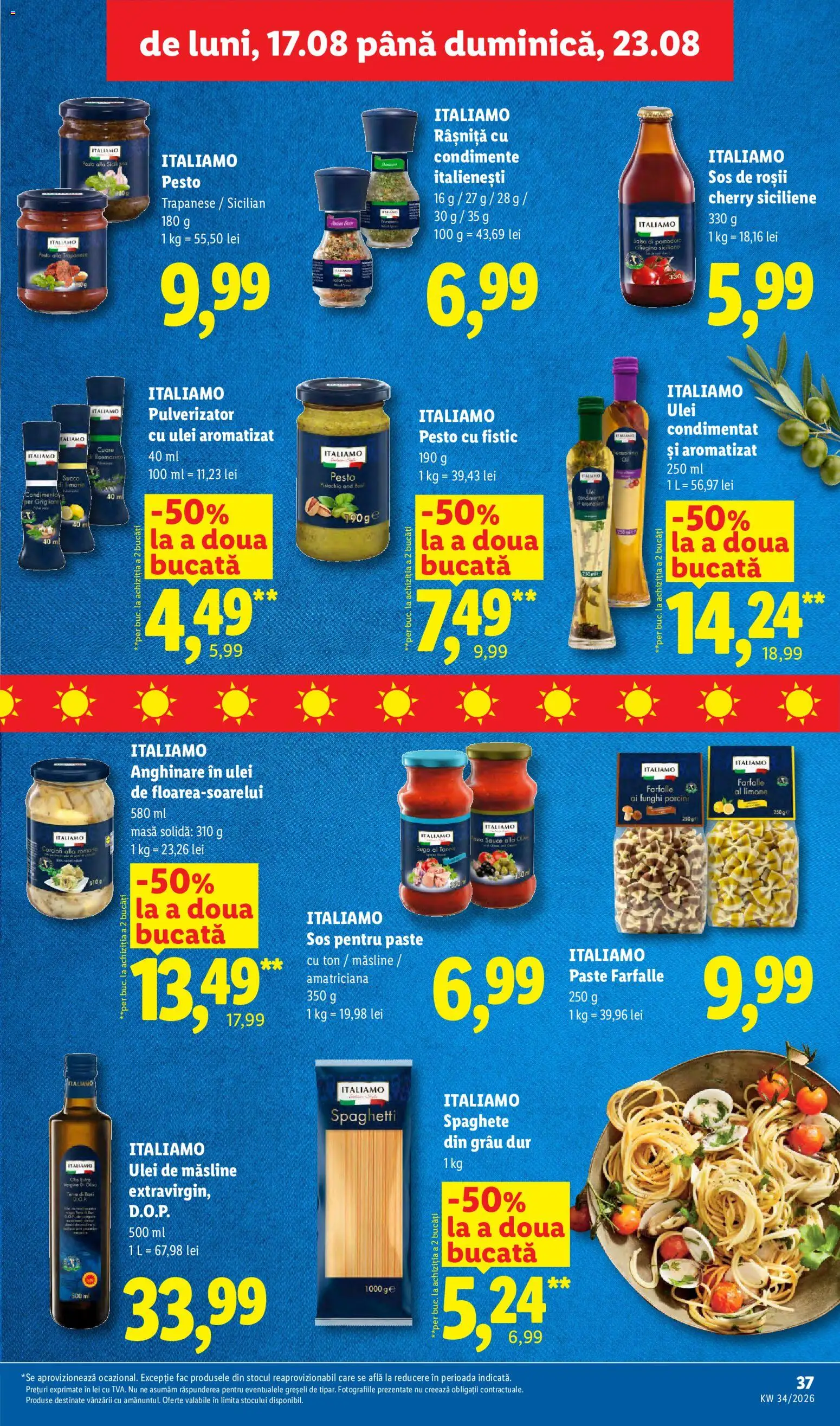 Catalog LIDL 17 - 22 August 2026 | Pagina 37 | Produse: Masă, Măsline, Sos de roșii, Fistic