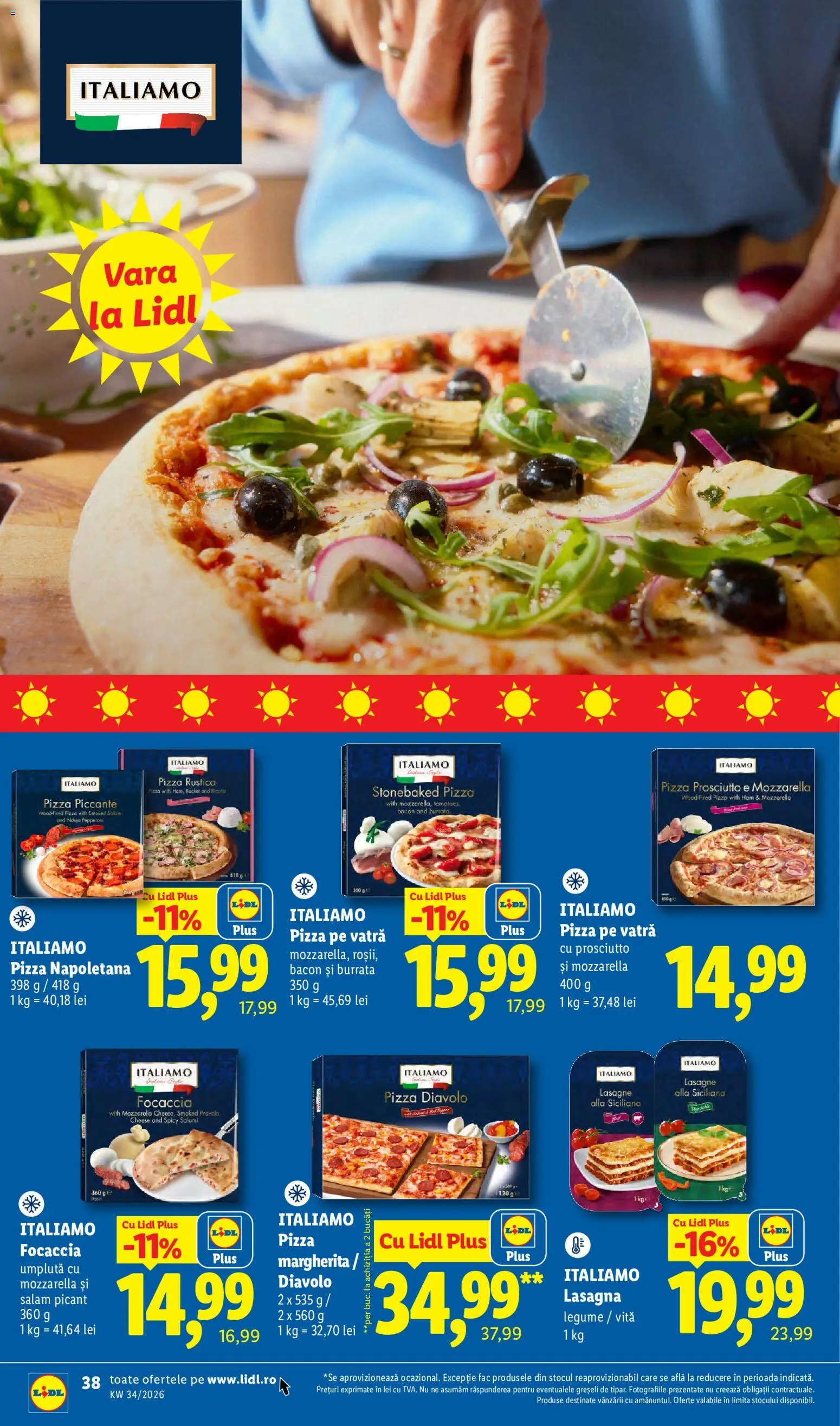 Catalog LIDL 17 - 22 August 2026 | Pagina 38 | Produse: Burrata, Mozzarella, Salam, Italiamo