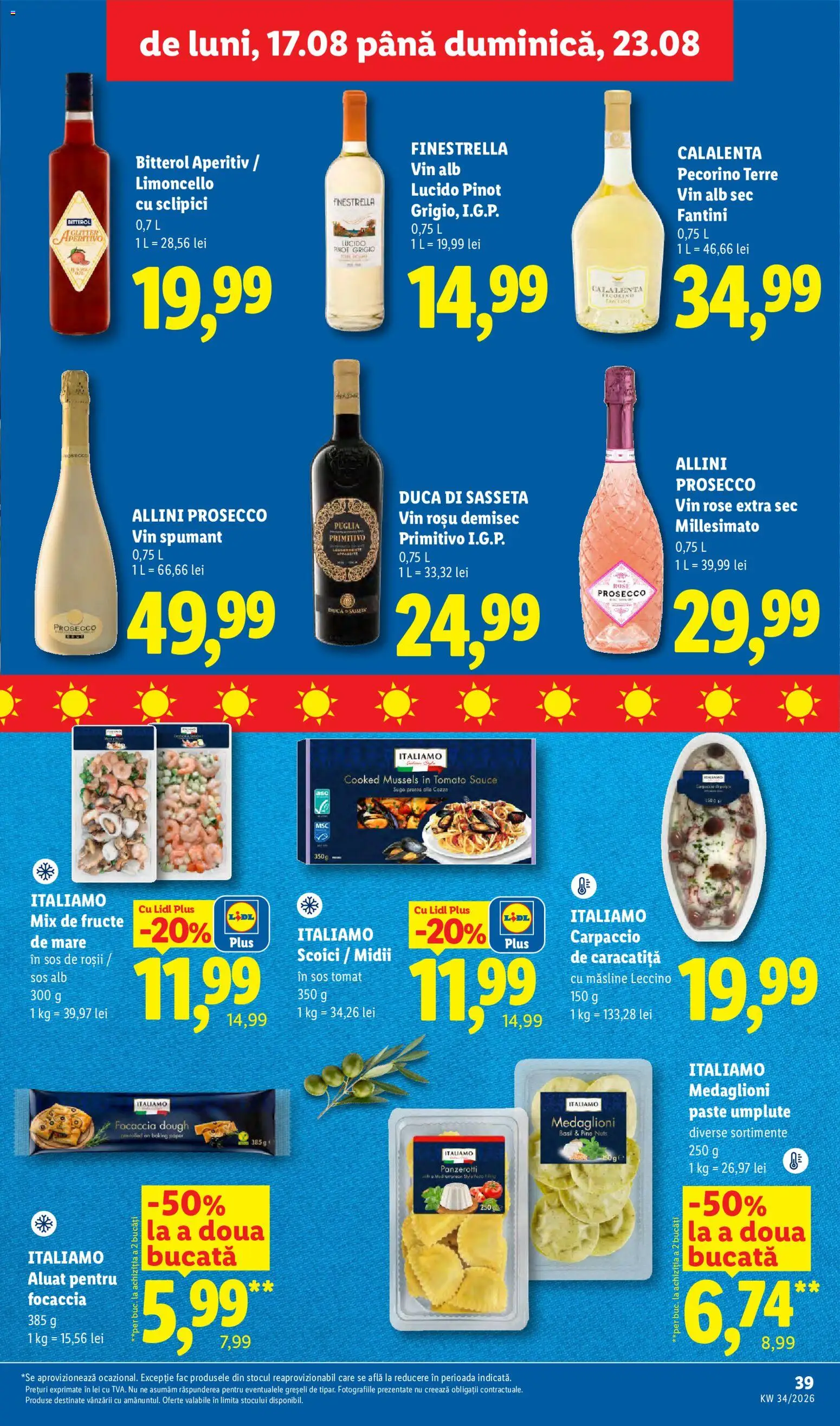 Catalog LIDL 17 - 22 August 2026 | Pagina 39 | Produse: Măsline, Aluat, Sos de roșii, Plus