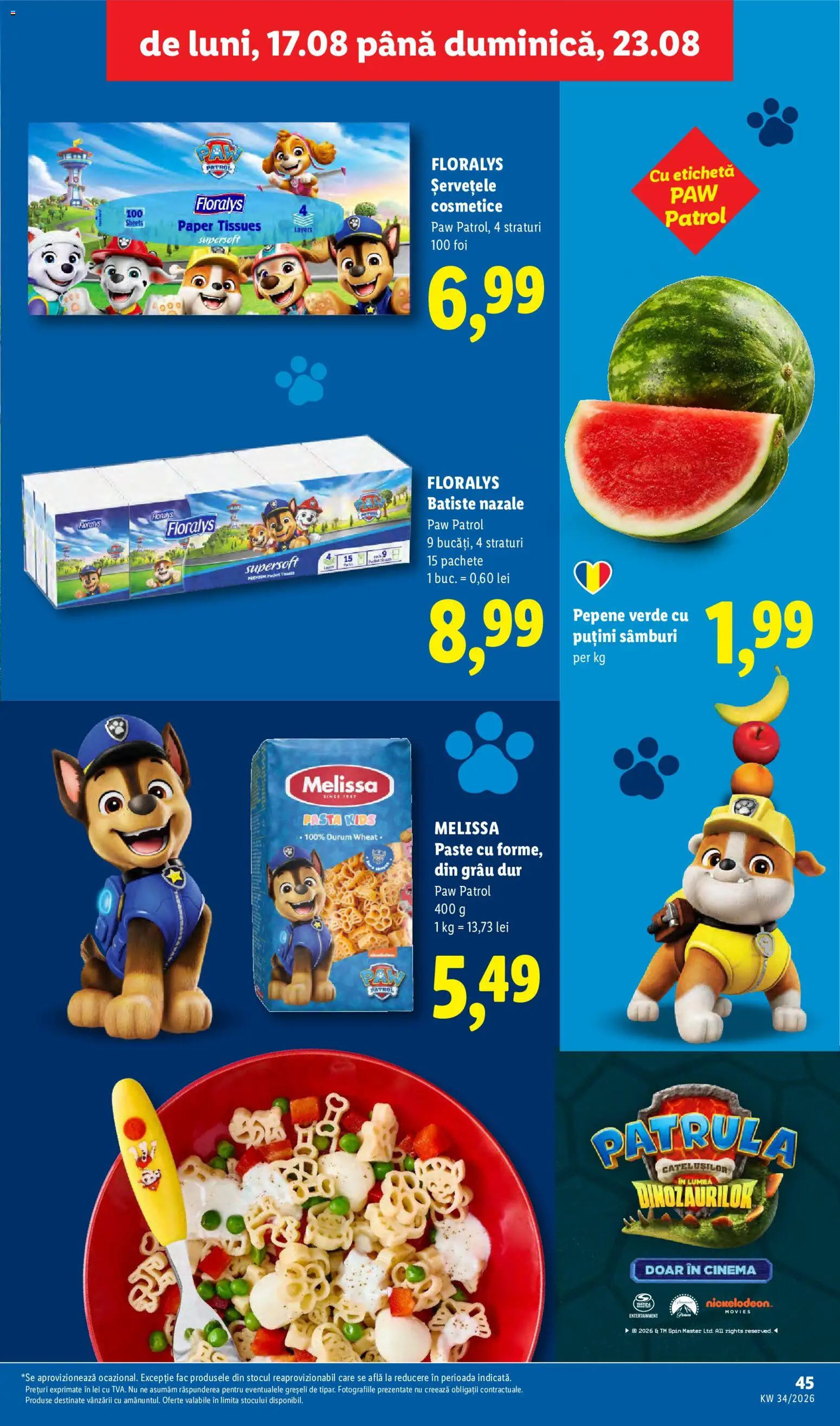 Catalog LIDL 17 - 22 August 2026 | Pagina 45 | Produse: Pepene Verde, Premium, Floralys, Paste