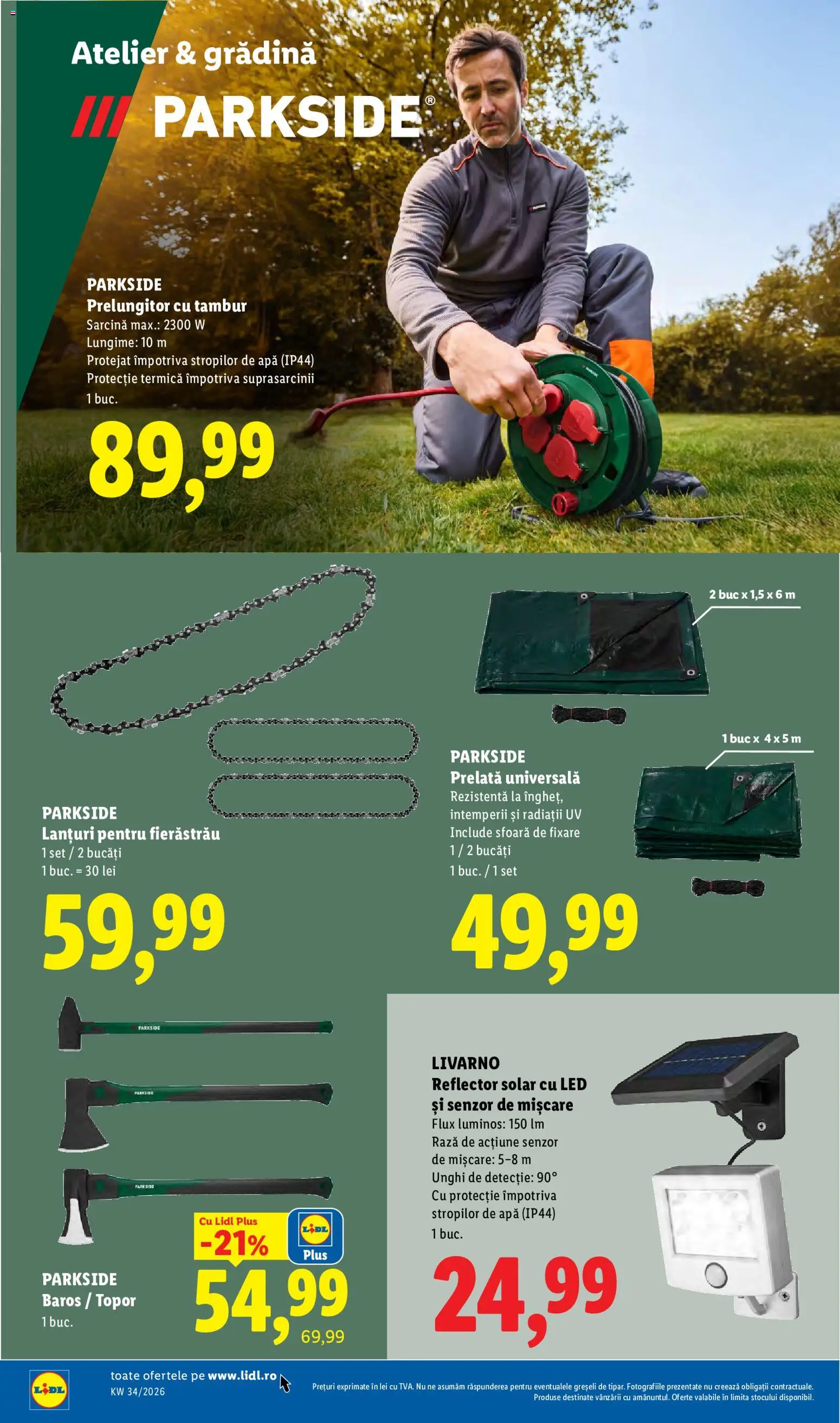 Catalog LIDL 17 - 22 August 2026 | Pagina 48 | Produse: Senzor de Miscare, Parkside, Apă, Plus