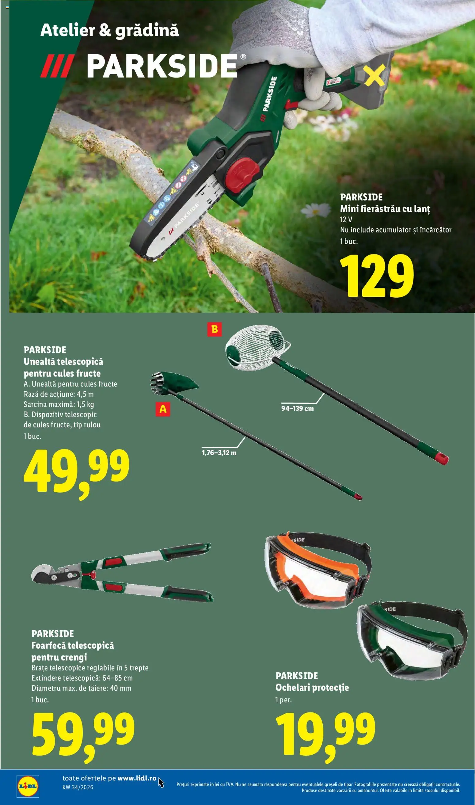 Catalog LIDL 17 - 22 August 2026 | Pagina 50 | Produse: Încărcător, Gradina, Parkside, Tip