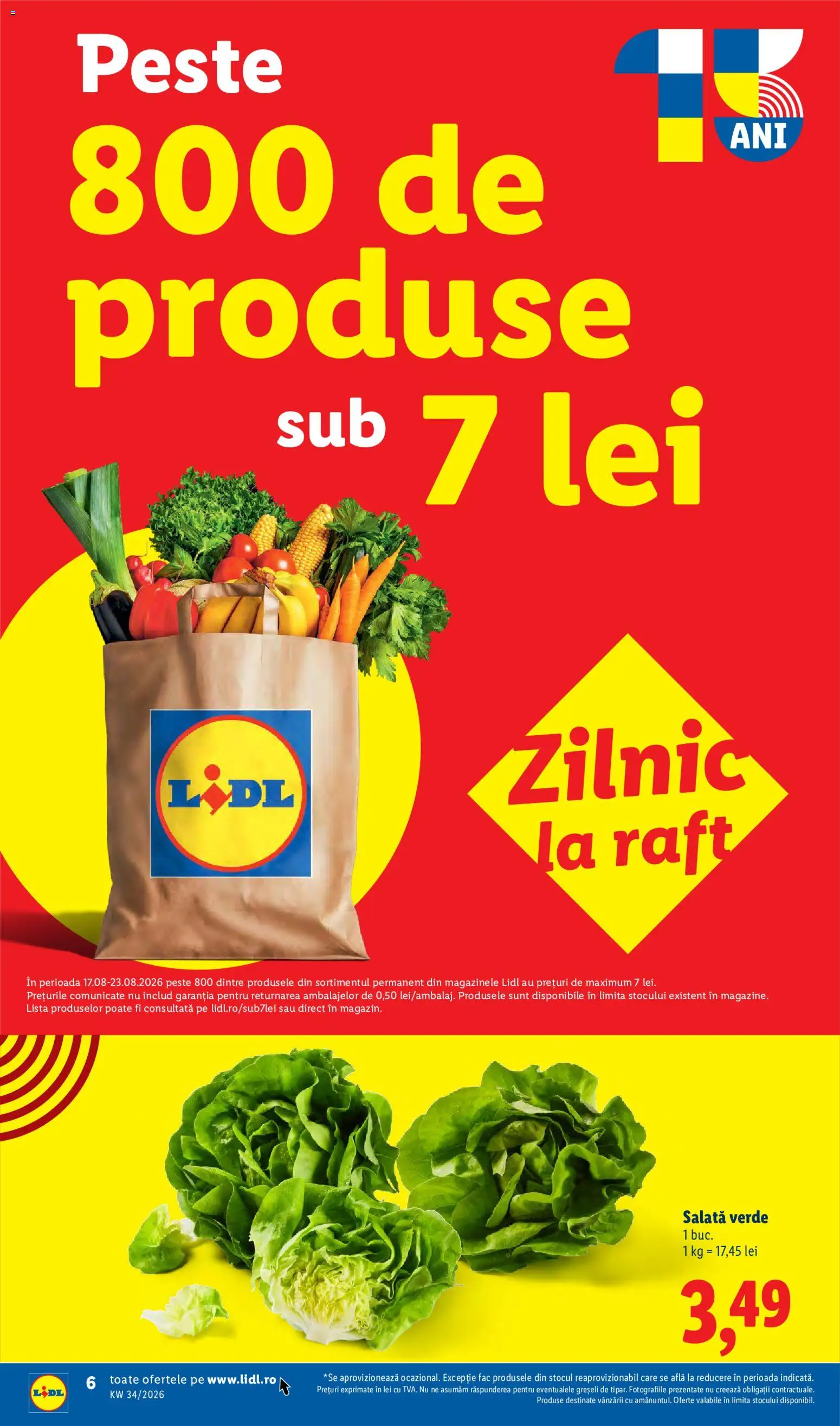 Catalog LIDL 17 - 22 August 2026 | Pagina 6 | Produse: Salată verde, Raft, Pește, Salată