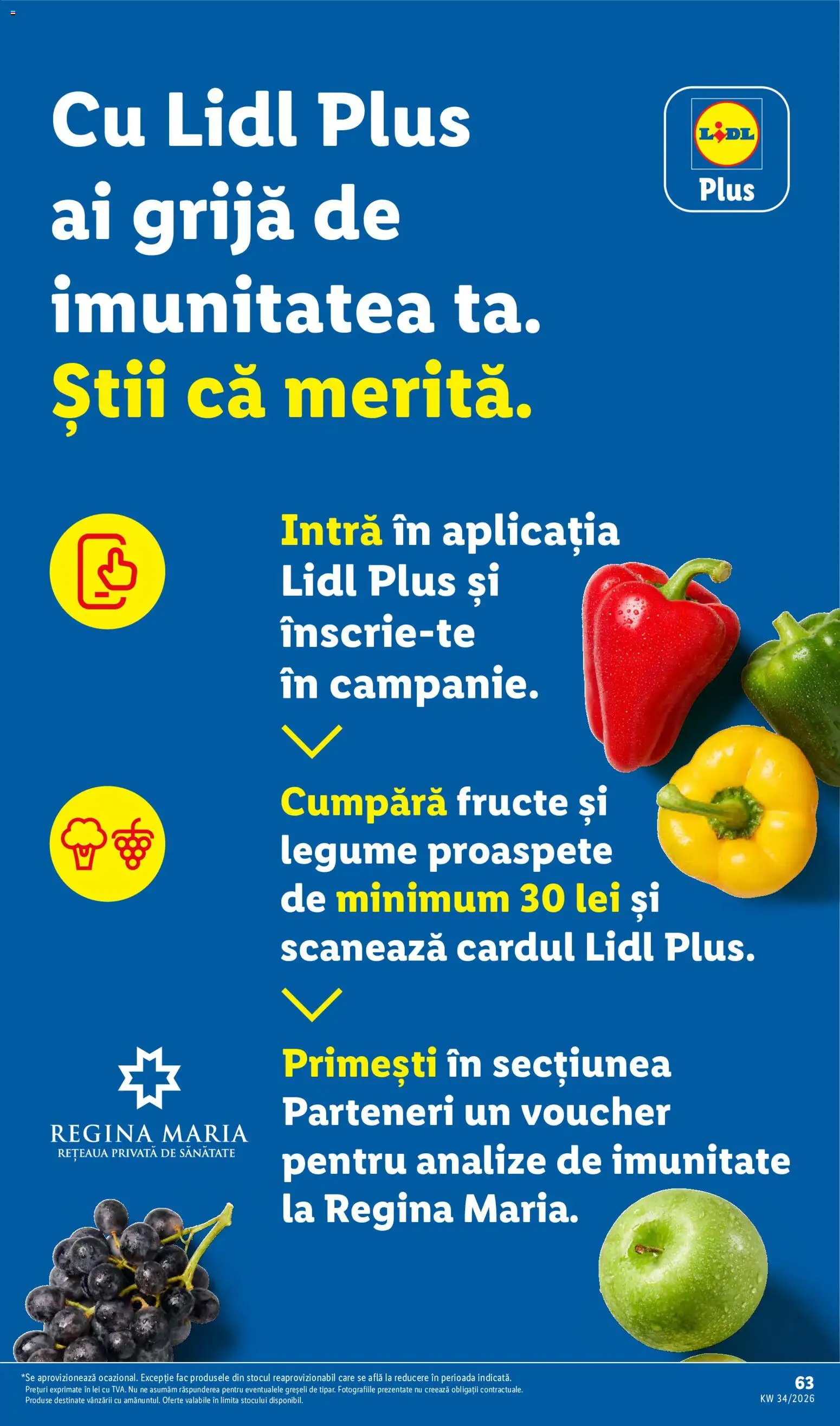 Catalog LIDL 17 - 22 August 2026 | Pagina 63 | Produse: Regina, Legume, Fructe, Plus