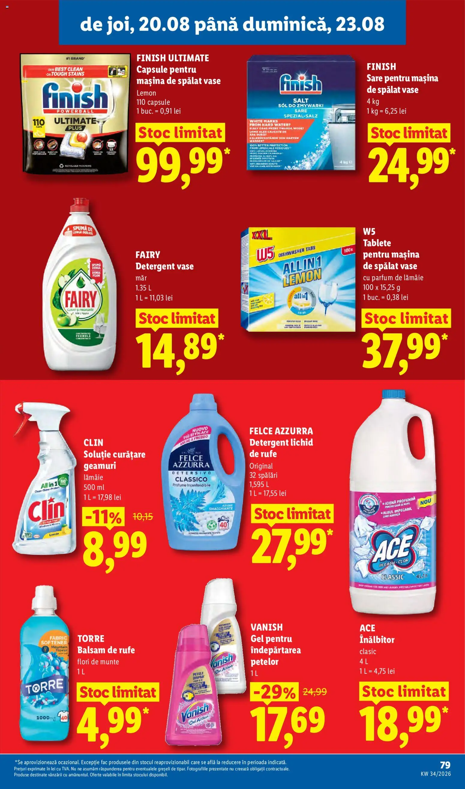 Catalog LIDL 17 - 22 August 2026 | Pagina 79 | Produse: Mașină De Spălat, Balsam de rufe, Capsule pentru mașina de spălat, Sare