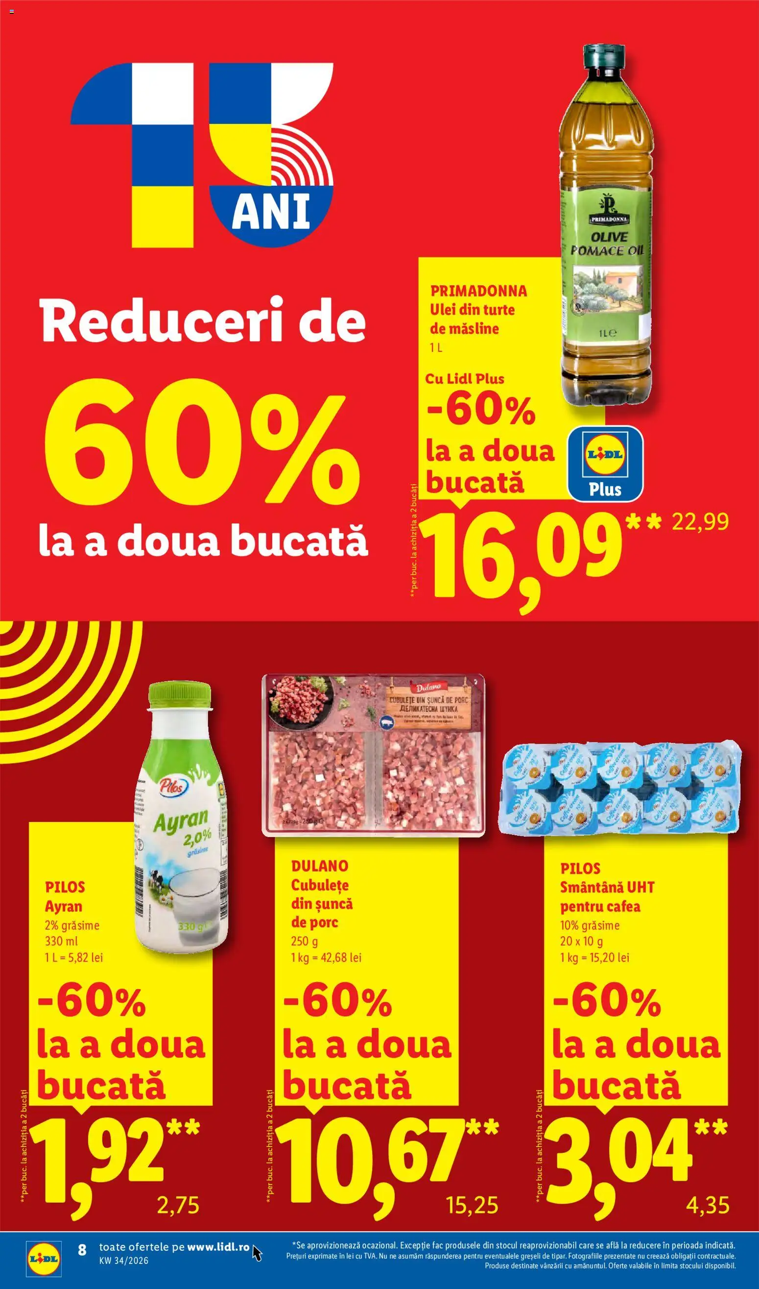 Catalog LIDL 17 - 22 August 2026 | Pagina 8 | Produse: Pilos, Ulei de masline, Cafea, Plus