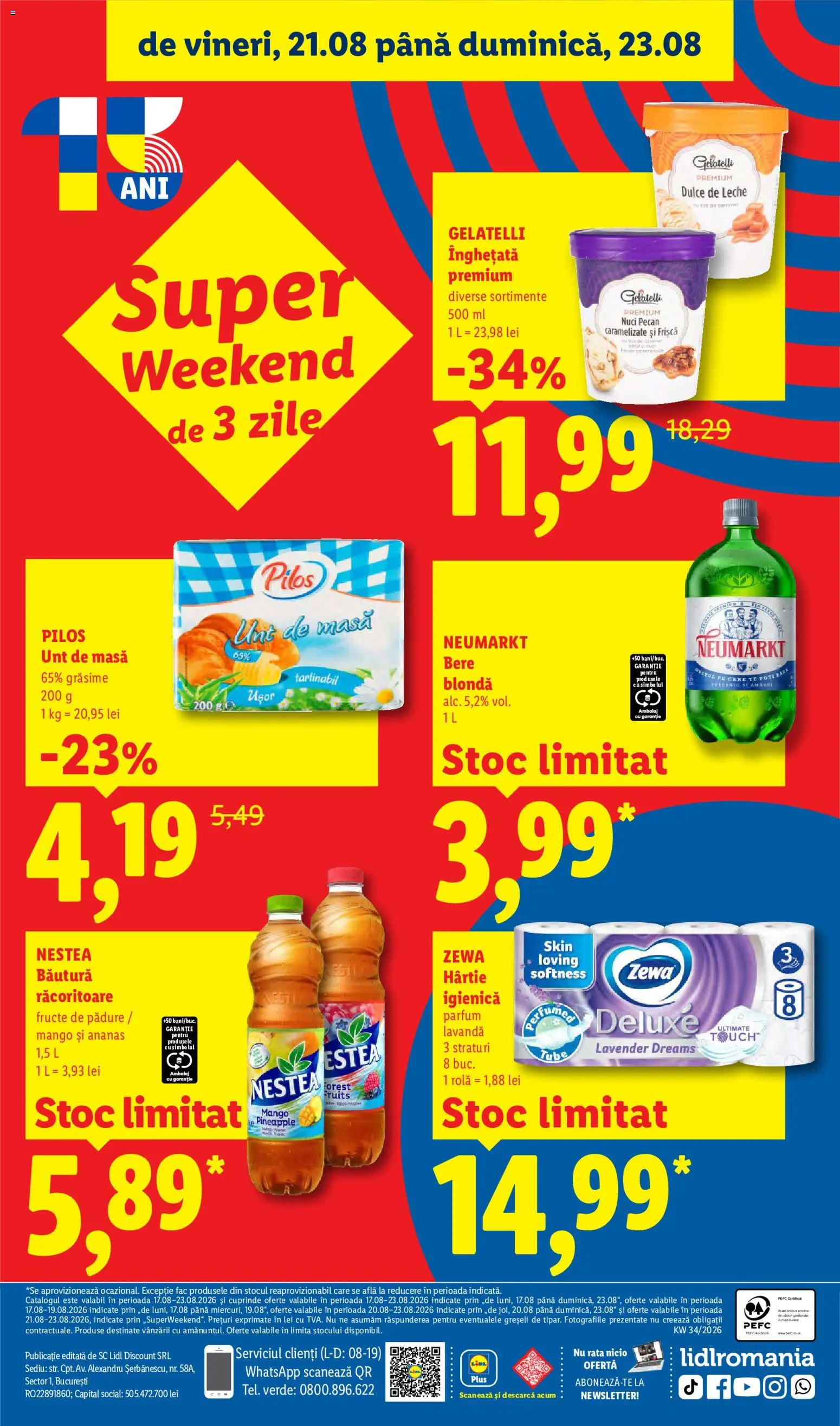 Catalog LIDL 17 - 22 August 2026 | Pagina 94 | Produse: Gelatelli, Bere, Nuci, Fructe