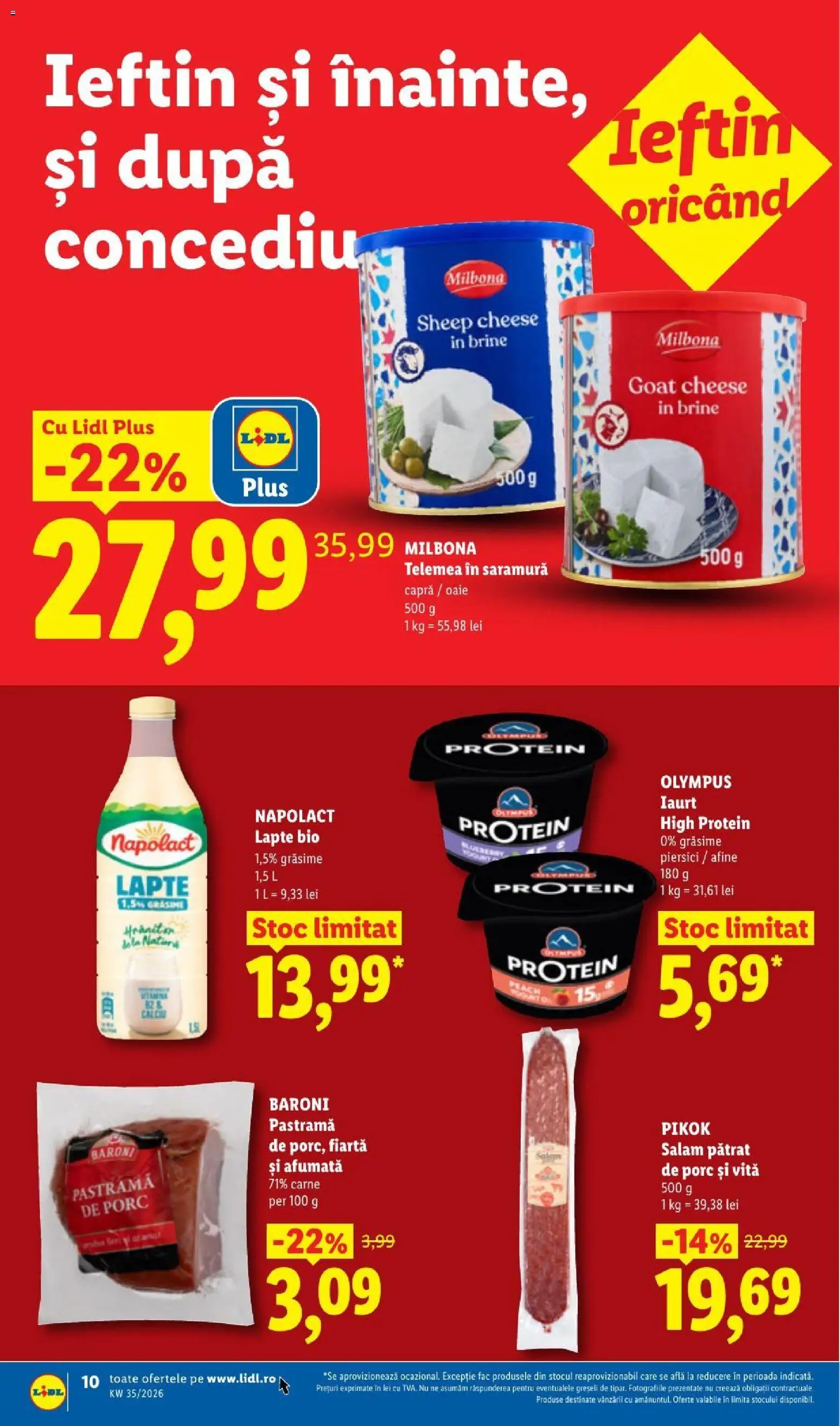 Catalog LIDL 24 - 29 August 2026 | Pagina 10 | Produse: Bio, Vită, Piersici, Plus