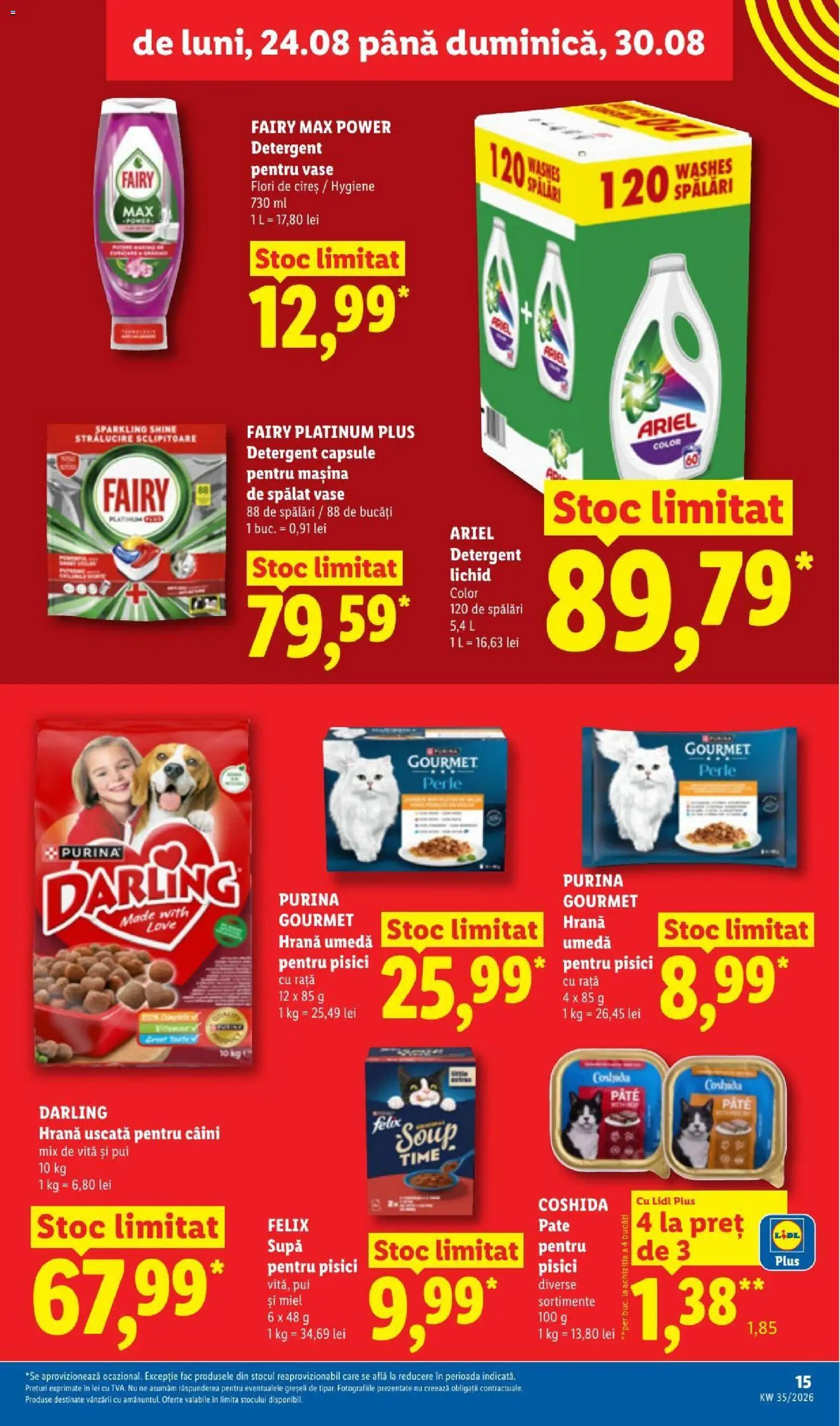 Catalog LIDL 24 - 29 August 2026 | Pagina 15 | Produse: Vită, Vase, Pate, Hygiene