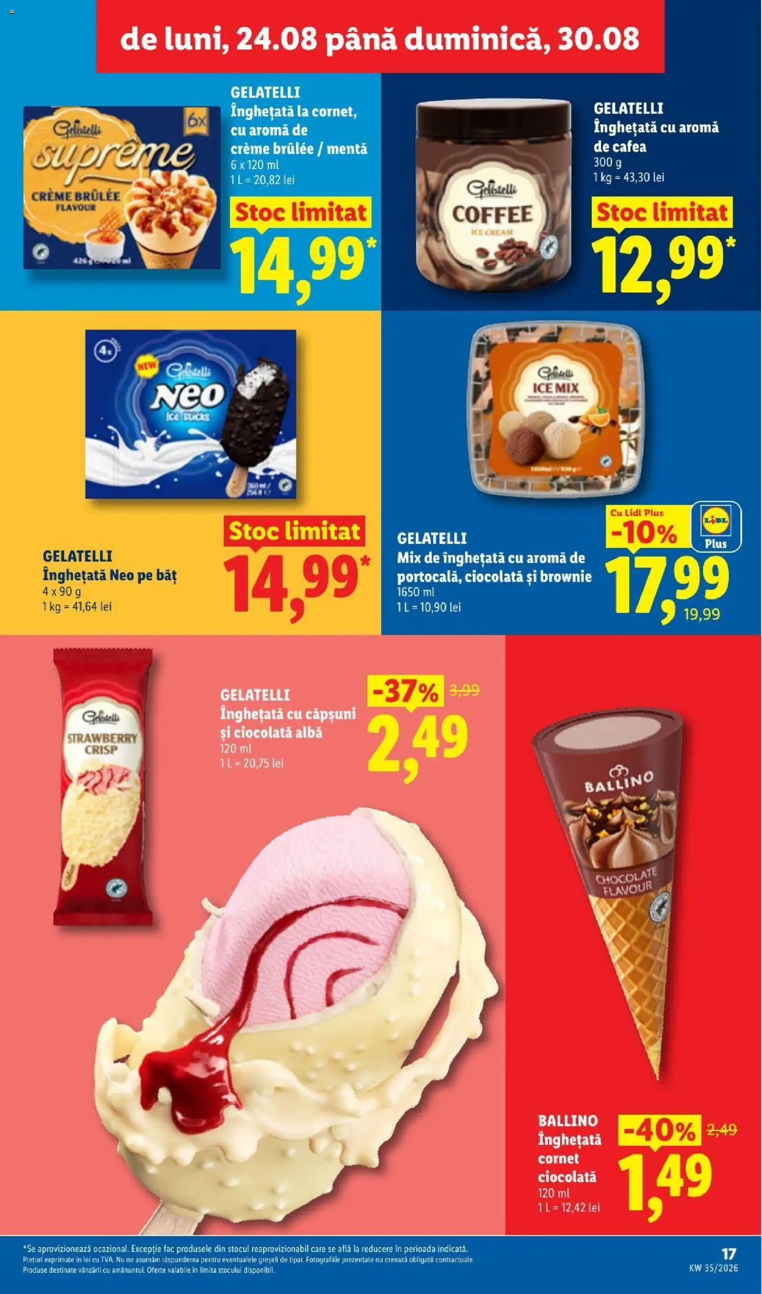 Catalog LIDL 24 - 29 August 2026 | Pagina 17 | Produse: Menta, Gelatelli, Căpșuni, Plus
