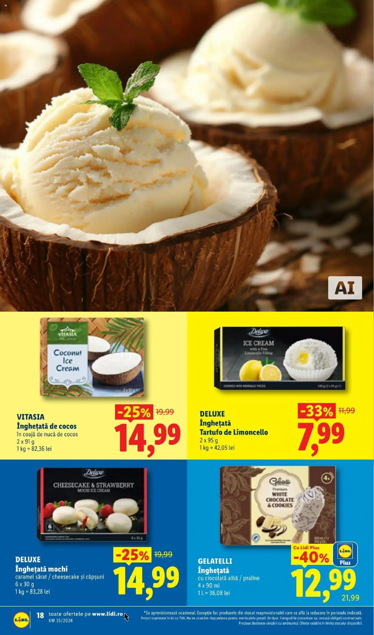 Catalog LIDL 24 - 29 August 2026 | Pagina 18 | Produse: Gelatelli, Praline, Ciocolată, Plus