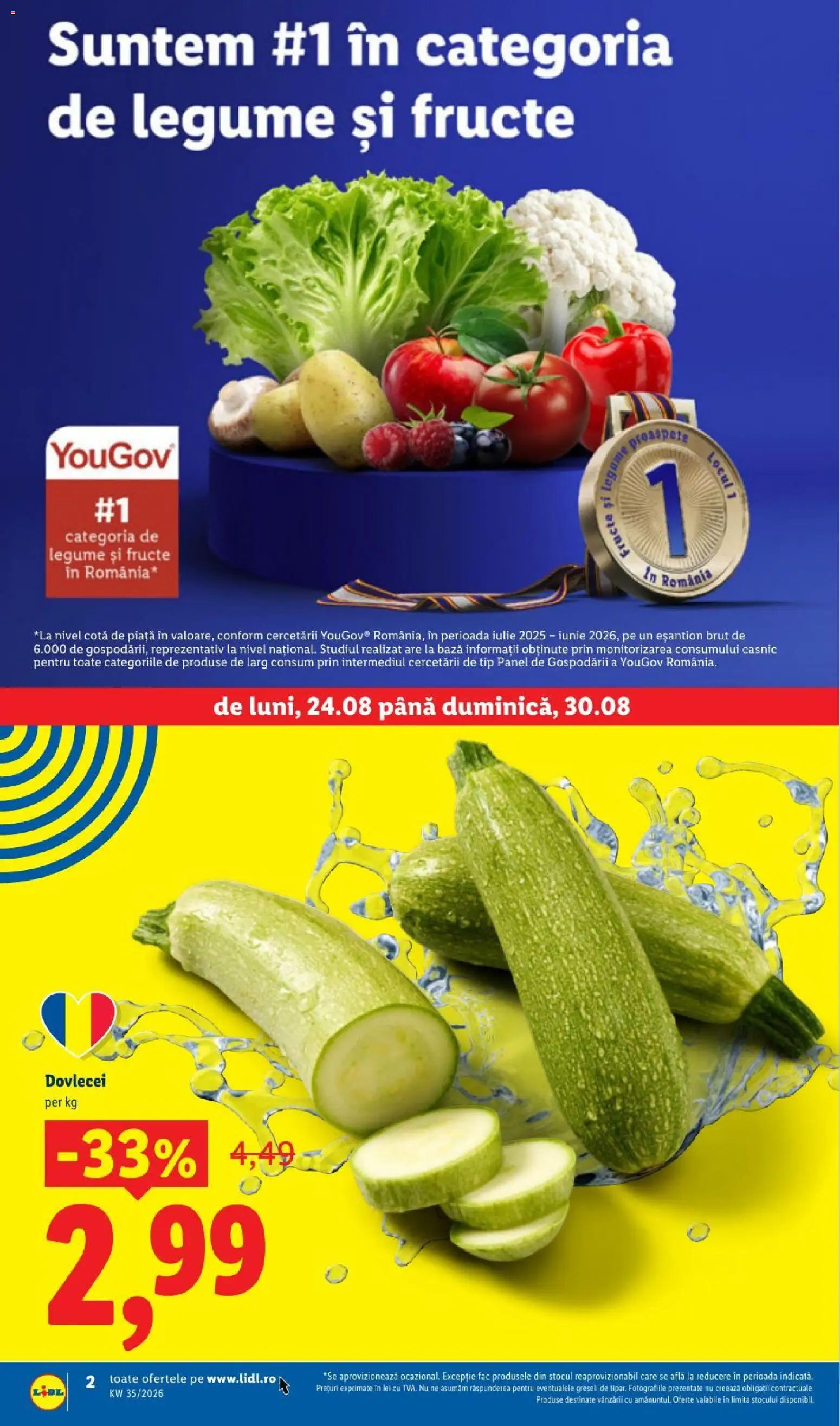 Catalog LIDL 24 - 29 August 2026 | Pagina 2 | Produse: Zucchini, Tip, Legume, Fructe