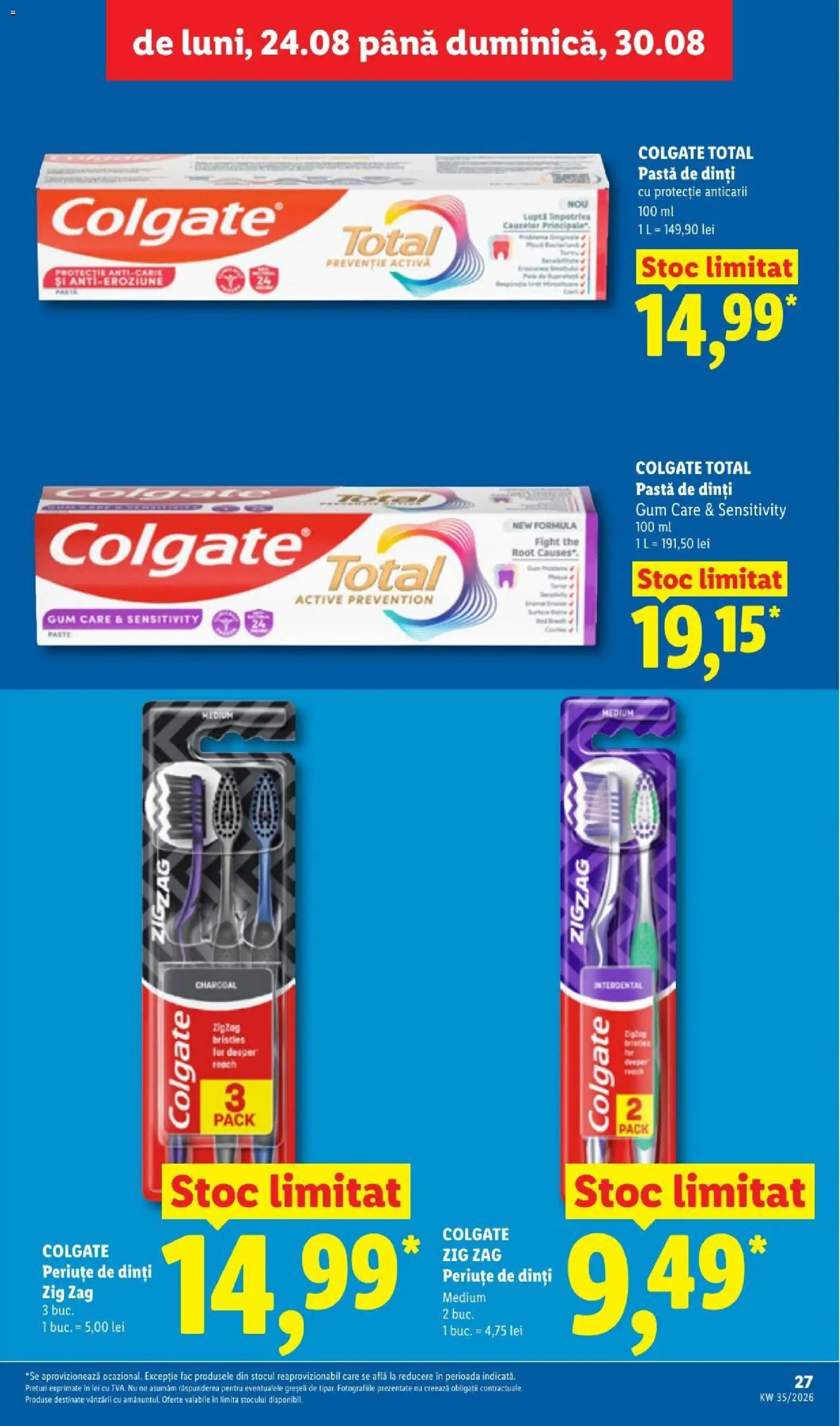 Catalog LIDL 24 - 29 August 2026 | Pagina 27 | Produse: Active, Pastă de dinți, Paste