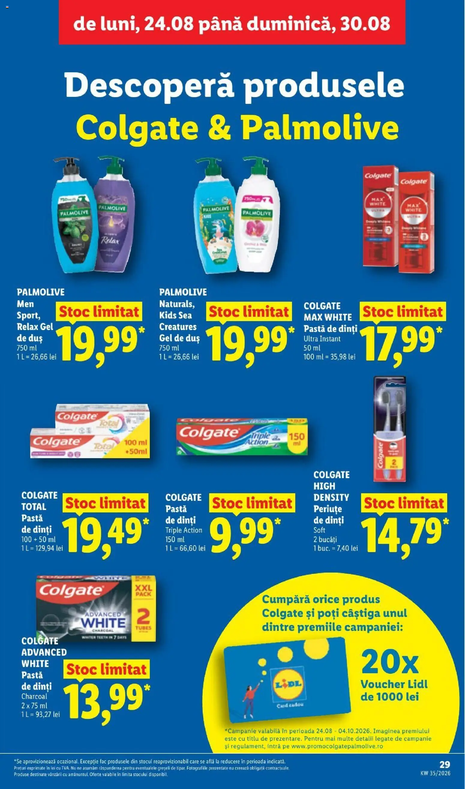 Catalog LIDL 24 - 29 August 2026 | Pagina 29 | Produse: Duș, Gel de duș, Pastă de dinți