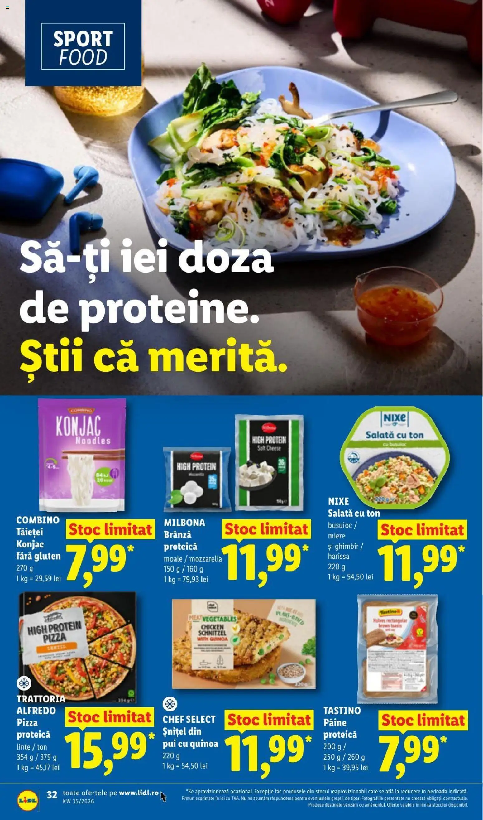 Catalog LIDL 24 - 29 August 2026 | Pagina 32 | Produse: Brânză, Pâine, Pizza, Noodles