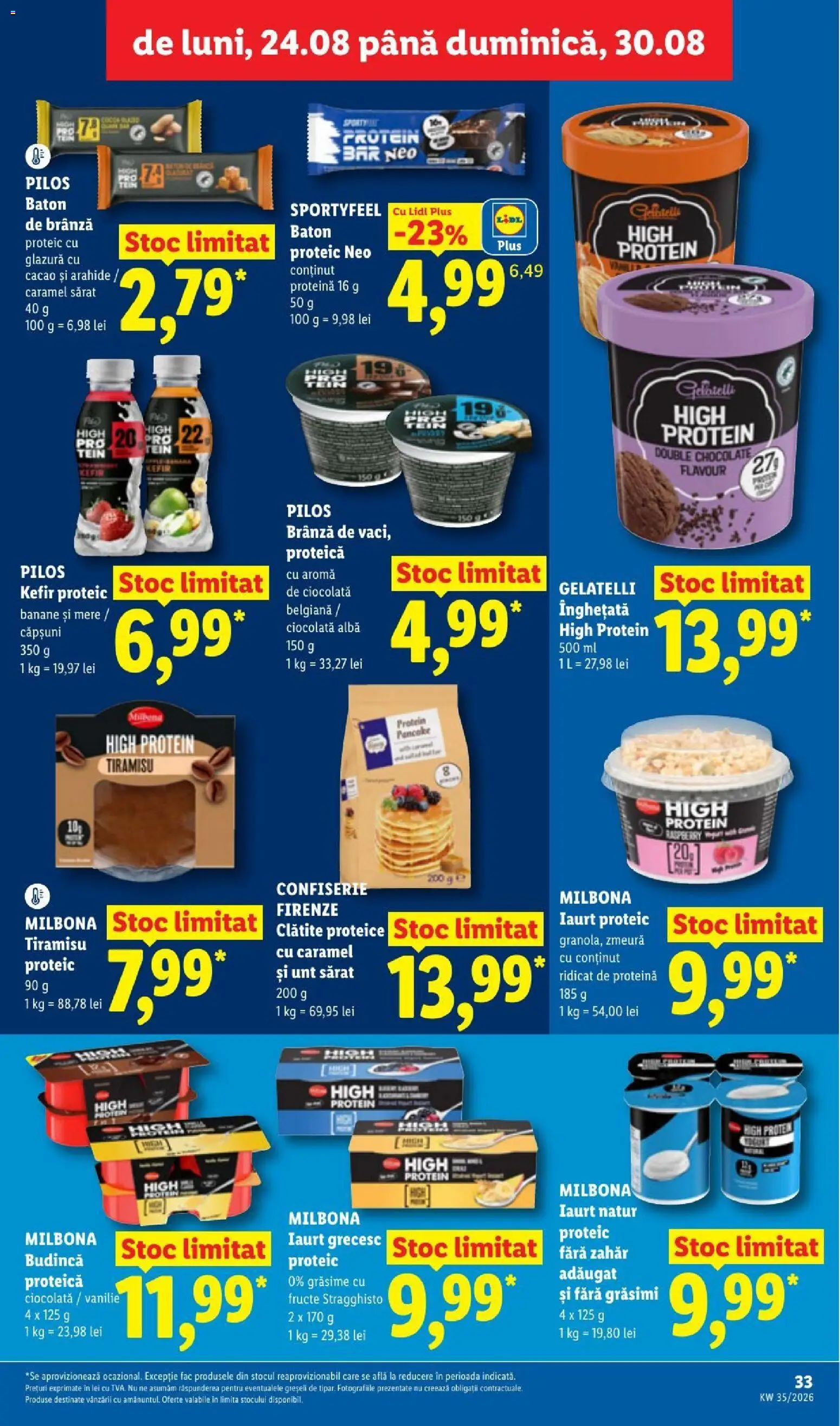 Catalog LIDL 24 - 29 August 2026 | Pagina 33 | Produse: Alba, Pilos, Arahide, Fructe
