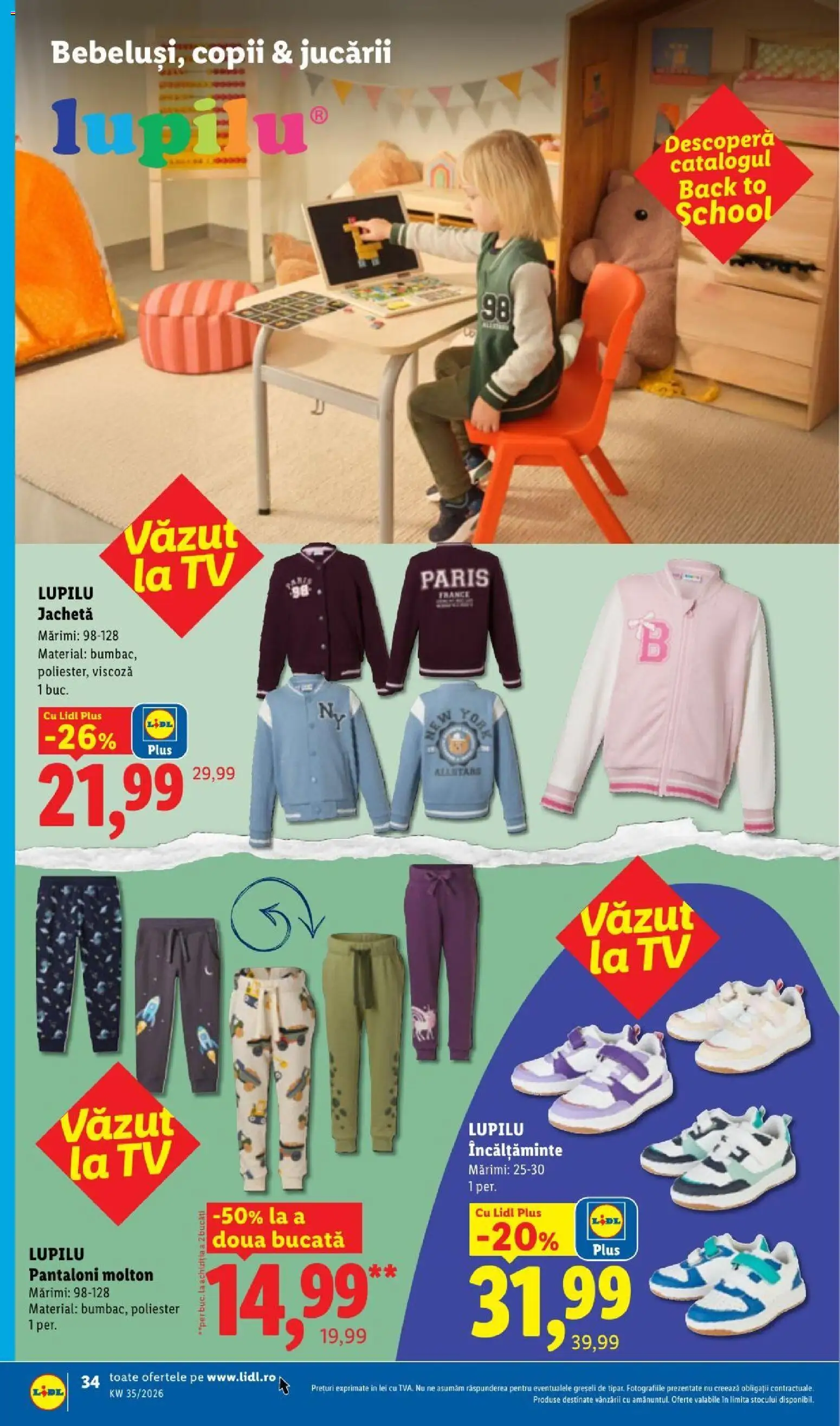 Catalog LIDL 24 - 29 August 2026 | Pagina 34 | Produse: Jachetă, Incaltaminte, Pantaloni, Plus