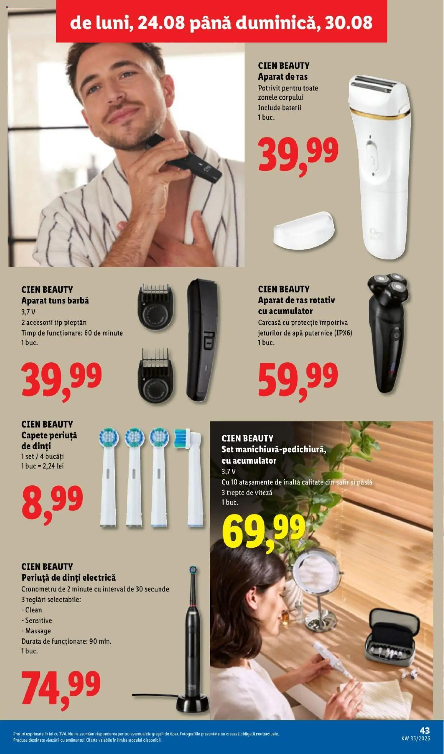Catalog LIDL 24 - 29 August 2026 | Pagina 43 | Produse: Carcasă, Periuță De Dinți Electrică, Aparat, Tip