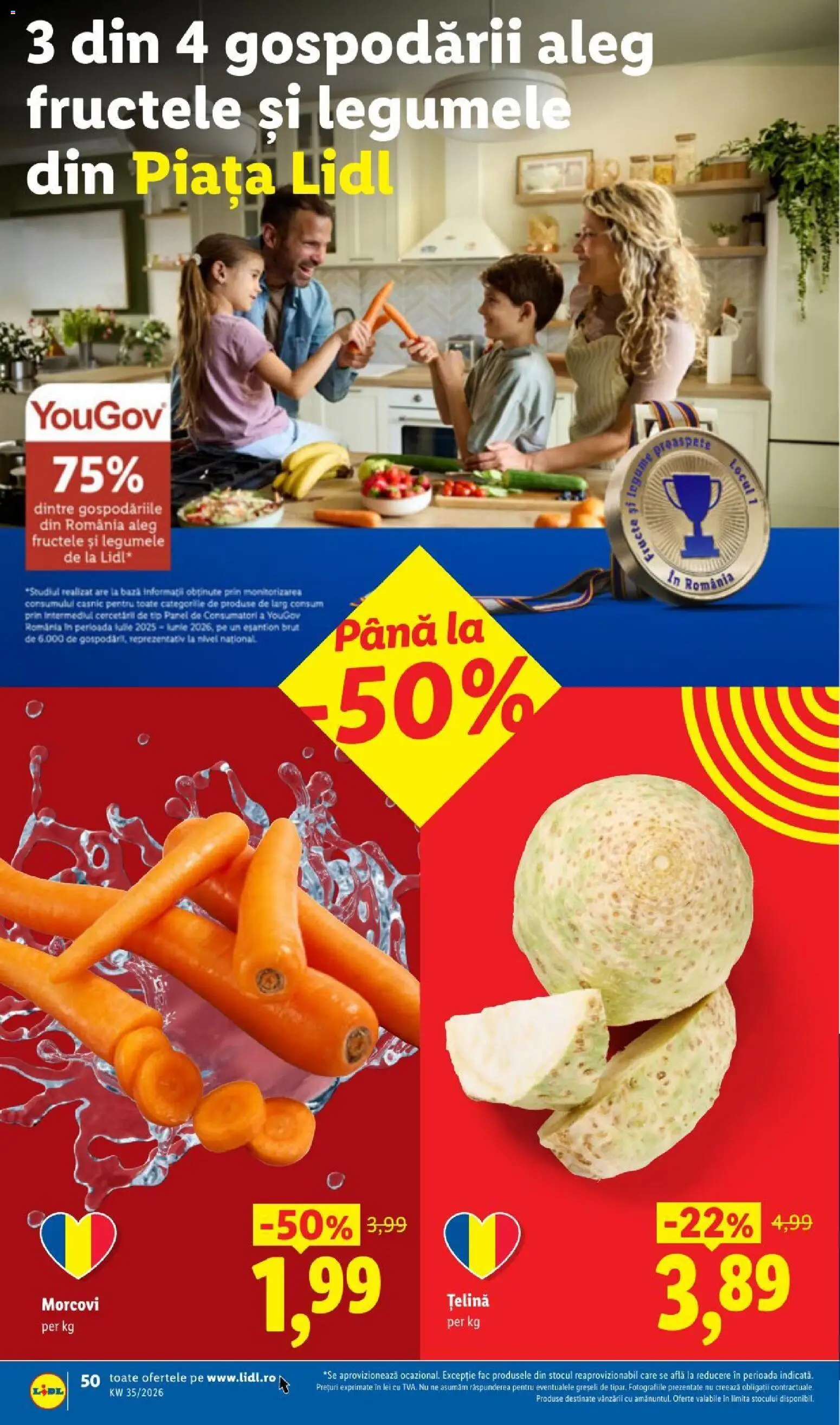 Catalog LIDL 24 - 29 August 2026 | Pagina 50 | Produse: Țelină, Morcovi, Tip, Fructe