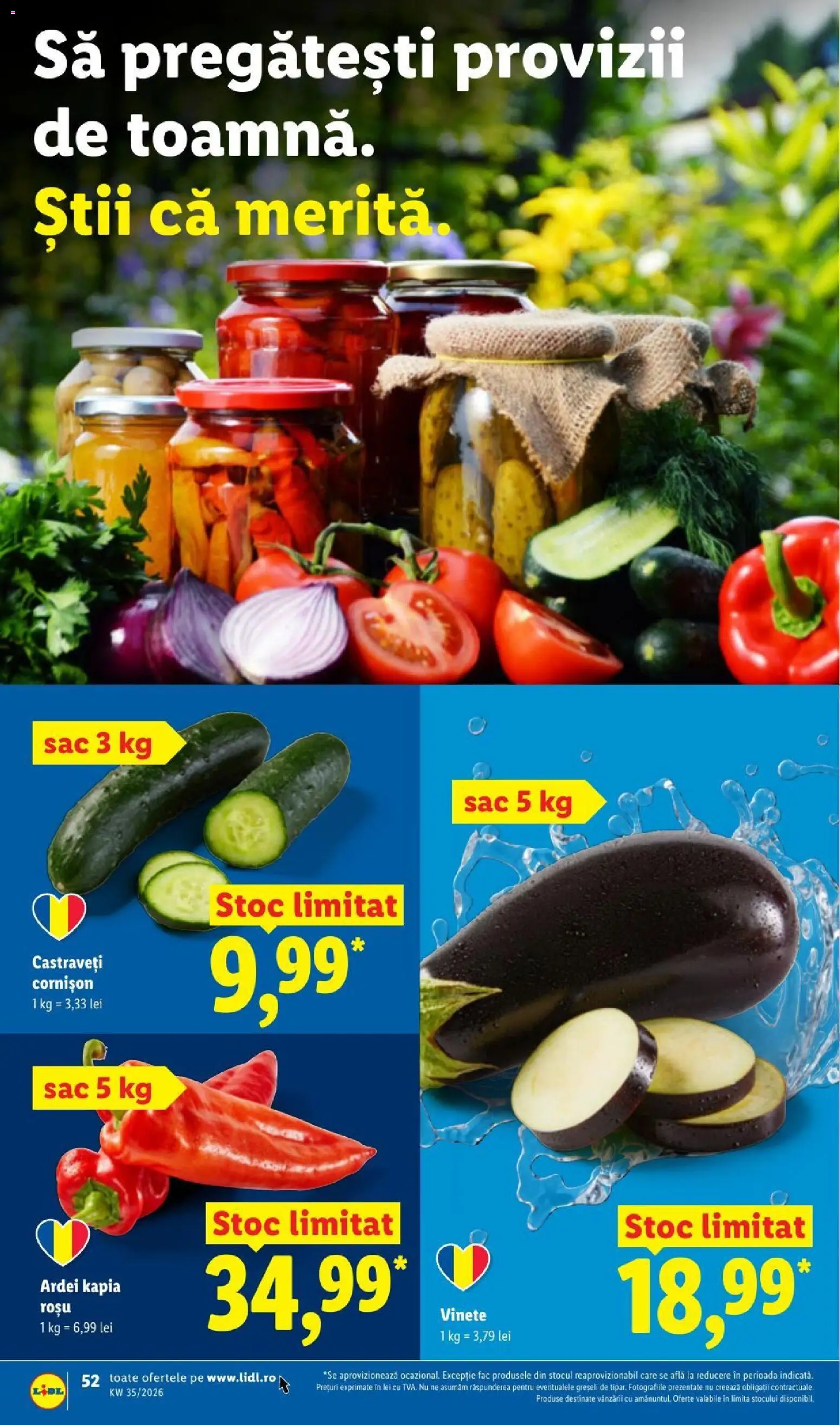 Catalog LIDL 24 - 29 August 2026 | Pagina 52 | Produse: Ardei, Sac, Castraveți