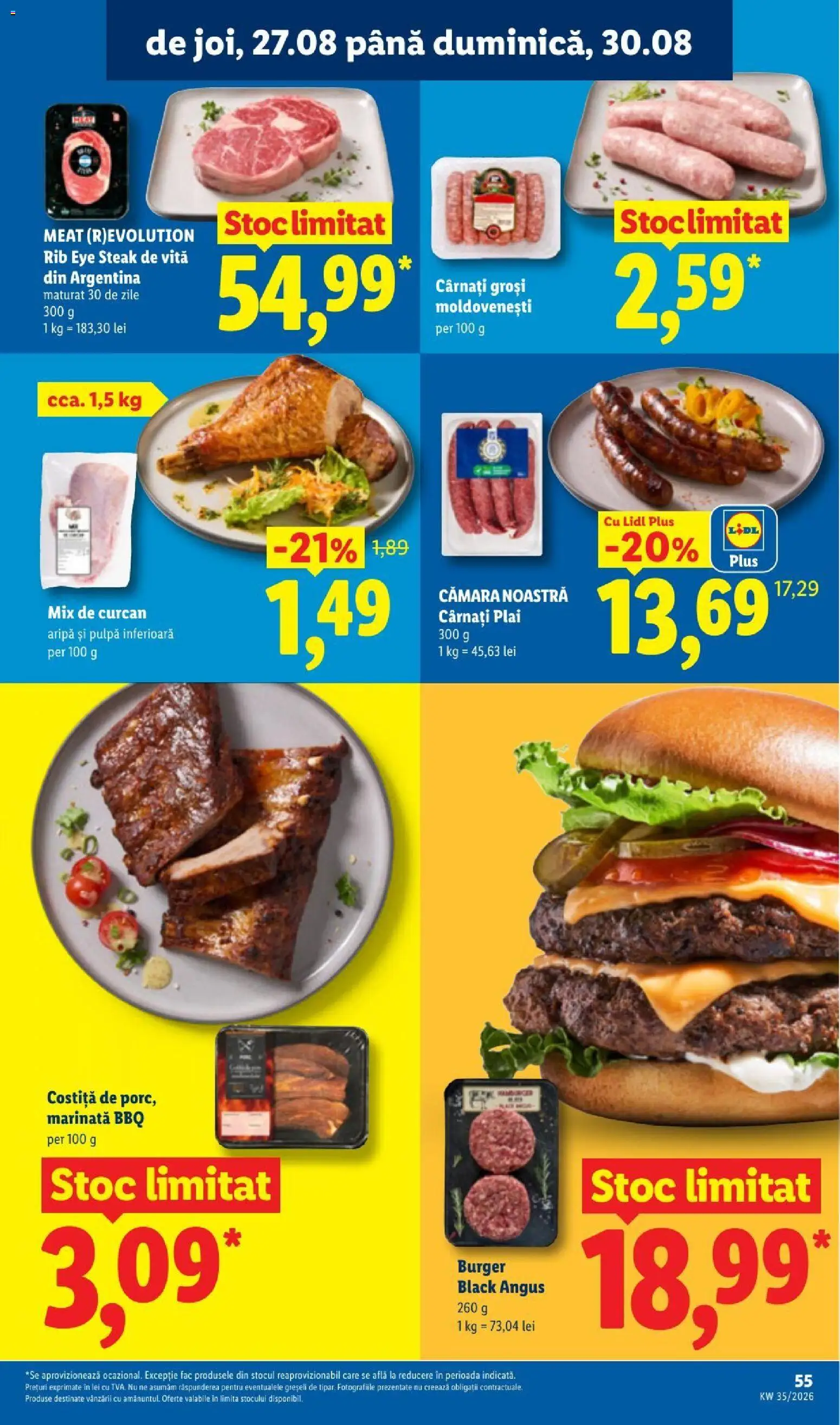 Catalog LIDL 24 - 29 August 2026 | Pagina 55 | Produse: Vită, Black angus, Burger, Plus