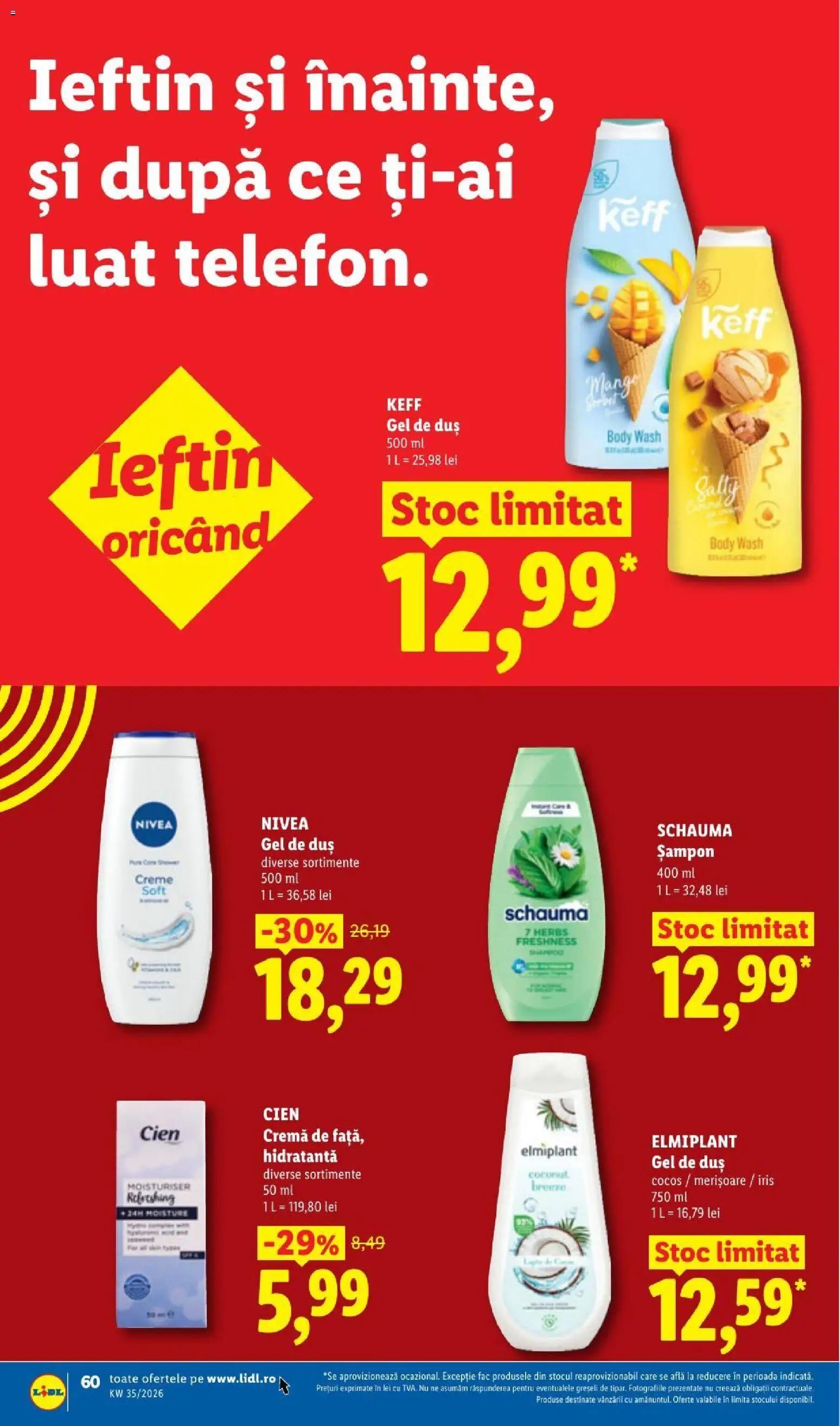 Catalog LIDL 24 - 29 August 2026 | Pagina 60 | Produse: Body, Duș, Cremă, Merisoare
