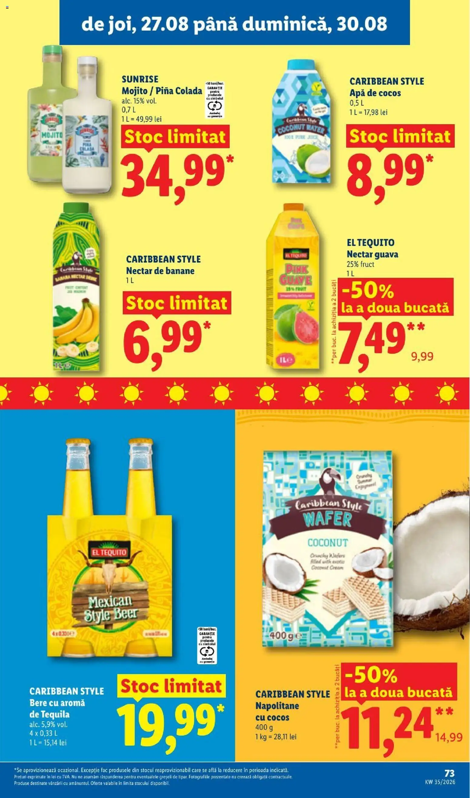 Catalog LIDL 24 - 29 August 2026 | Pagina 73 | Produse: Style, Bere, Banane, Apă