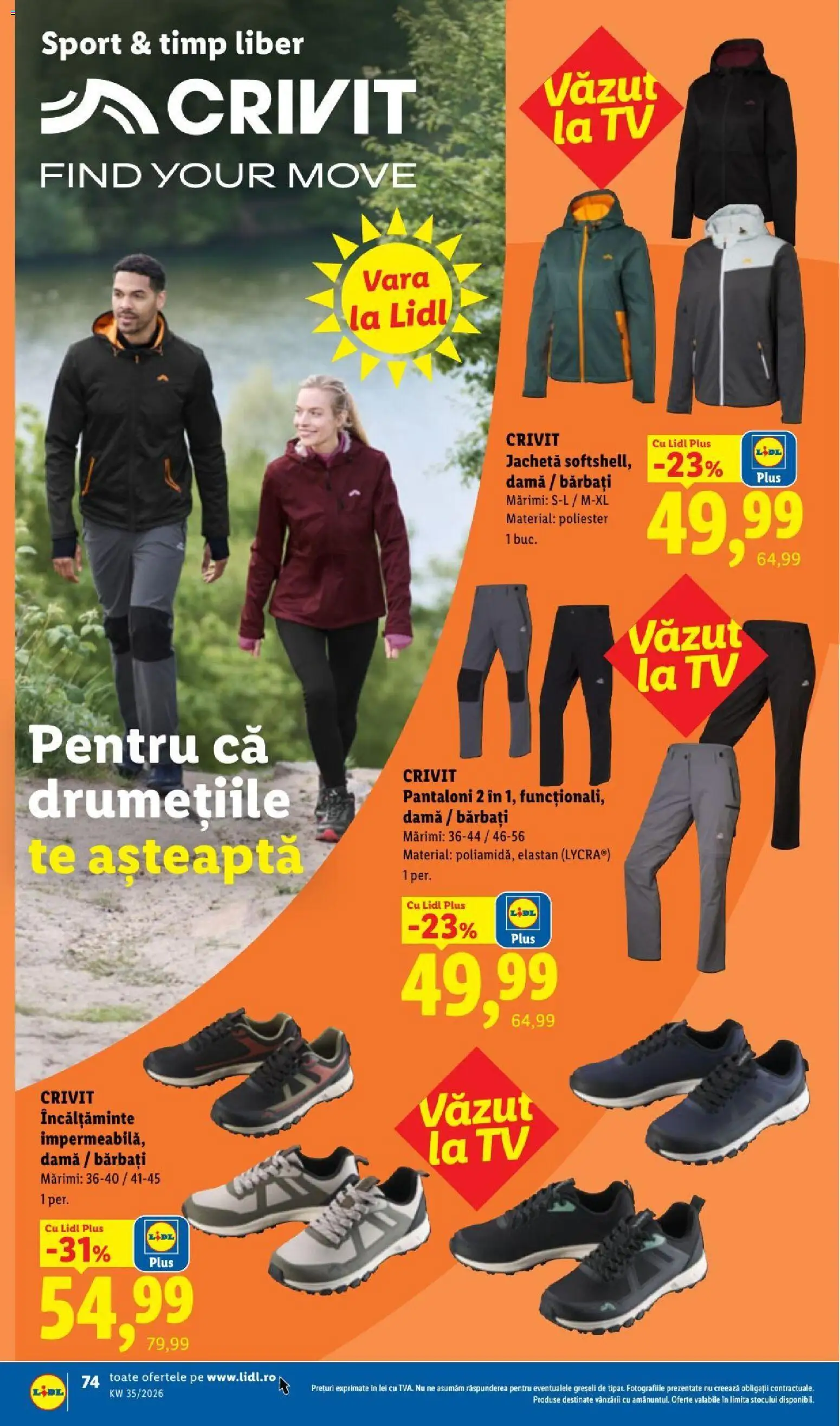 Catalog LIDL 24 - 29 August 2026 | Pagina 74 | Produse: Jachetă, Sport, Pantaloni, Plus