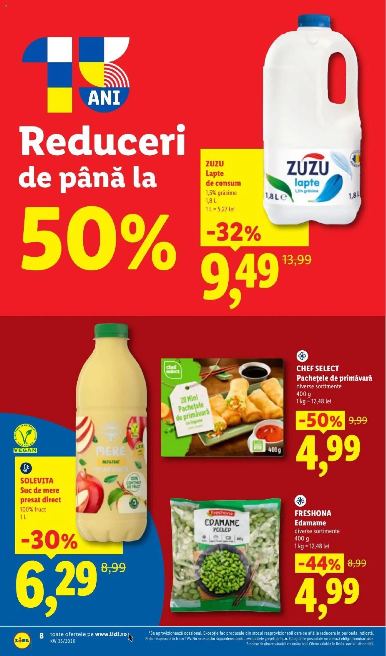 Catalog LIDL 24 - 29 August 2026 | Pagina 8 | Produse: Zuzu, Lapte, Apple, Suc