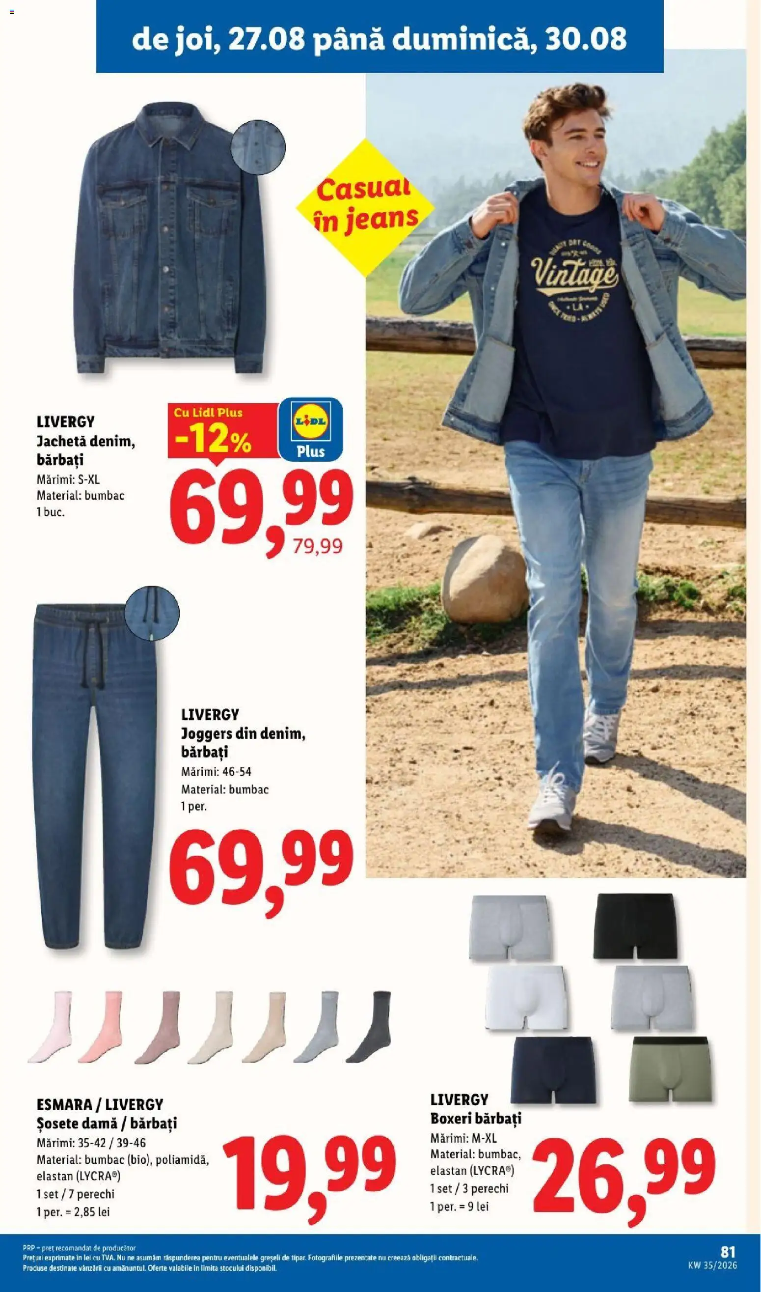 Catalog LIDL 24 - 29 August 2026 | Pagina 81 | Produse: Jachetă, Sport, Șosete, Plus