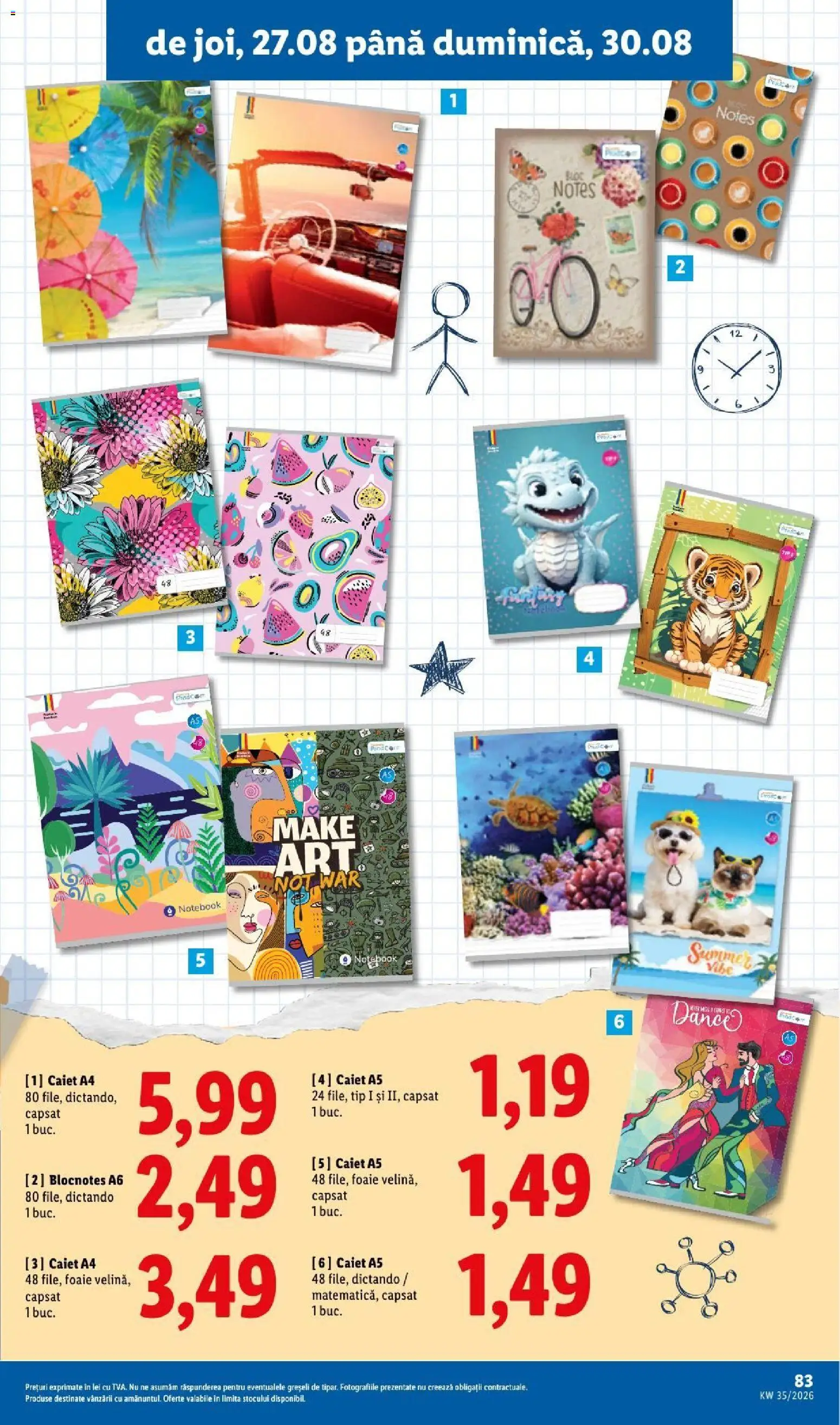 Catalog LIDL 24 - 29 August 2026 | Pagina 83 | Produse: Notebook, Tip