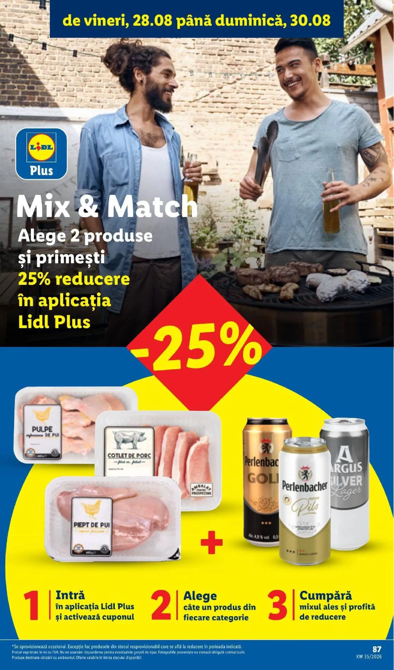 Catalog LIDL 24 - 29 August 2026 | Pagina 87 | Produse: Cotlet, Pui, Argus, Perlenbacher