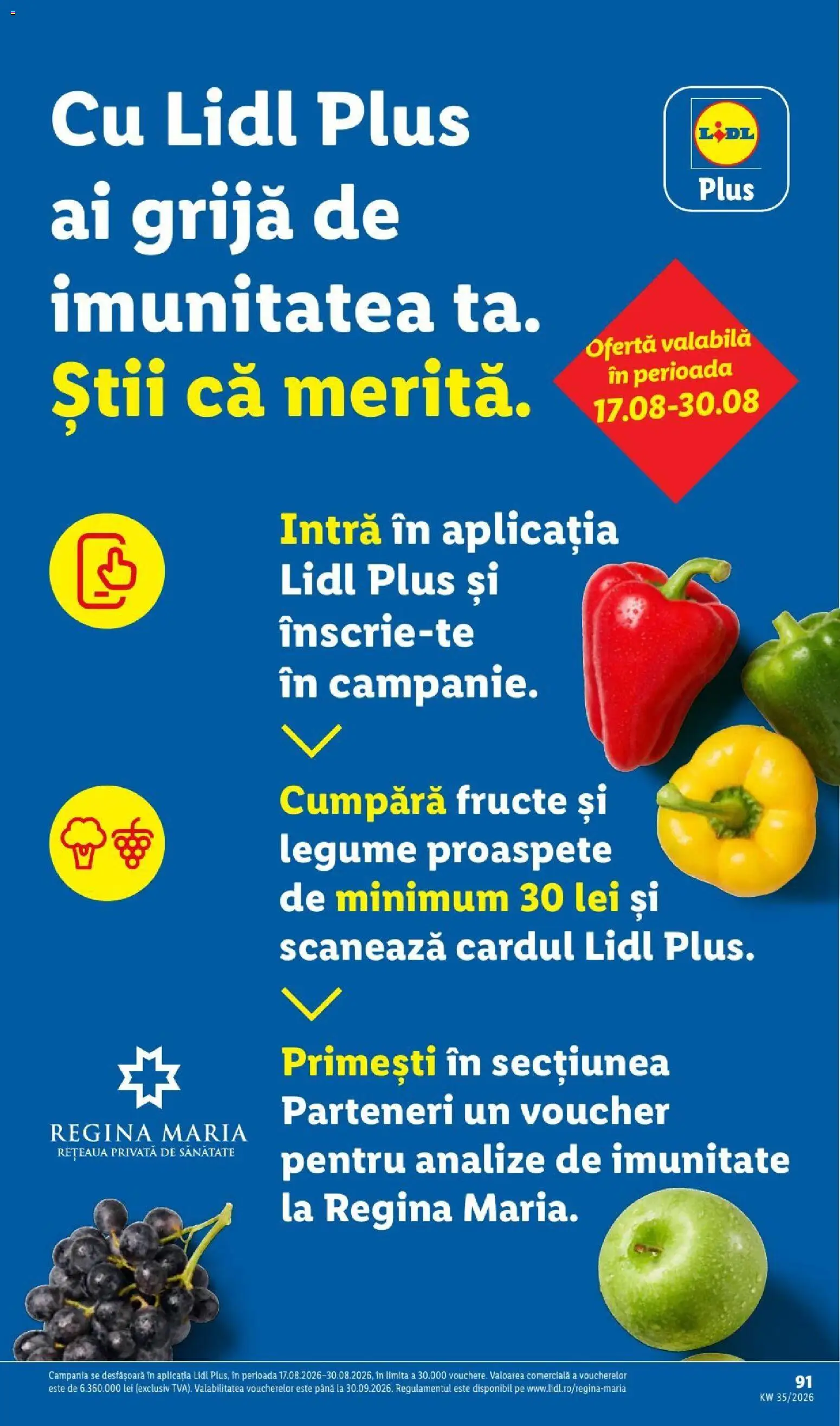 Catalog LIDL 24 - 29 August 2026 | Pagina 91 | Produse: Struguri, Regina, Ardei, Apple