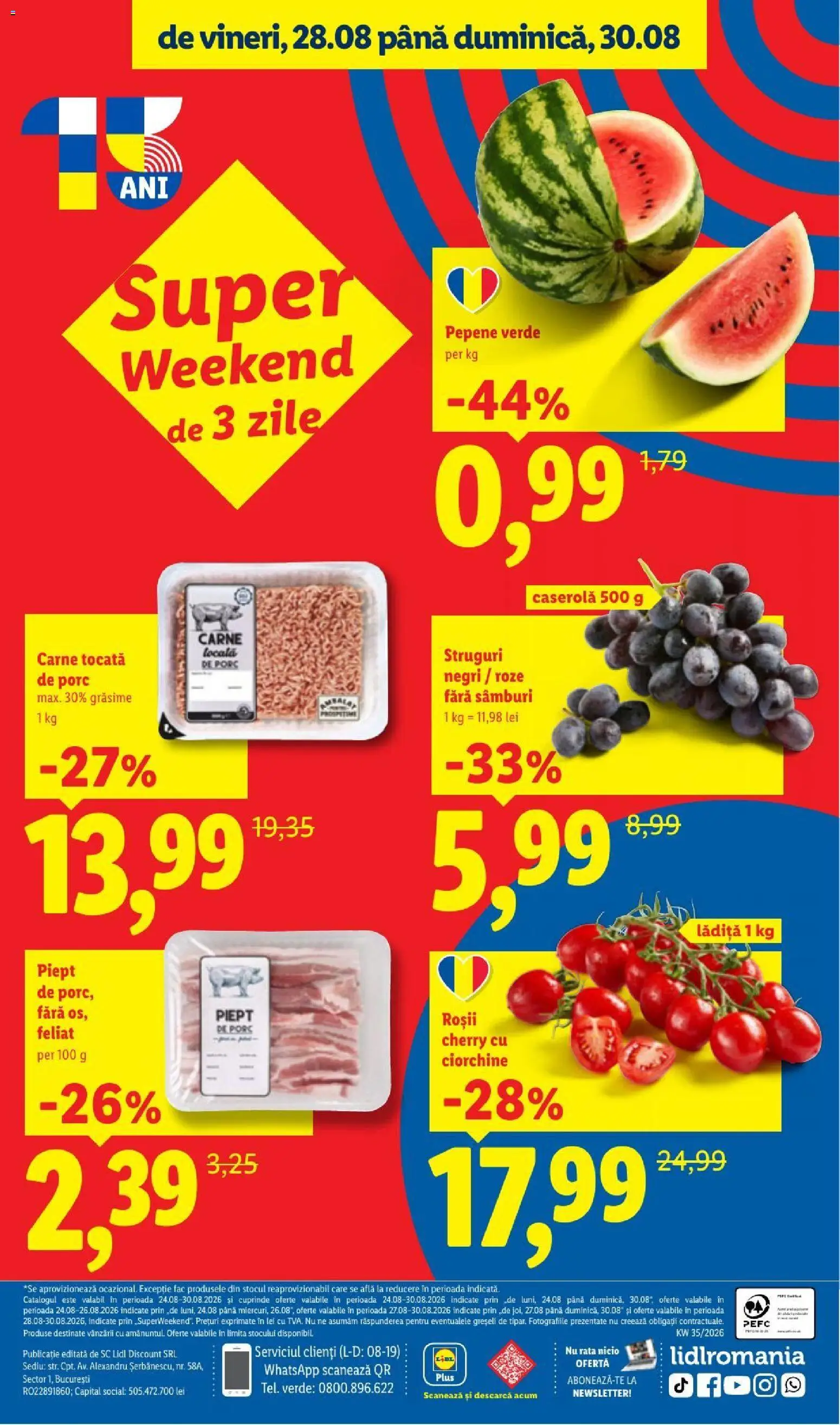 Catalog LIDL 24 - 29 August 2026 | Pagina 94 | Produse: Struguri, Struguri negri, Caserola, Rață