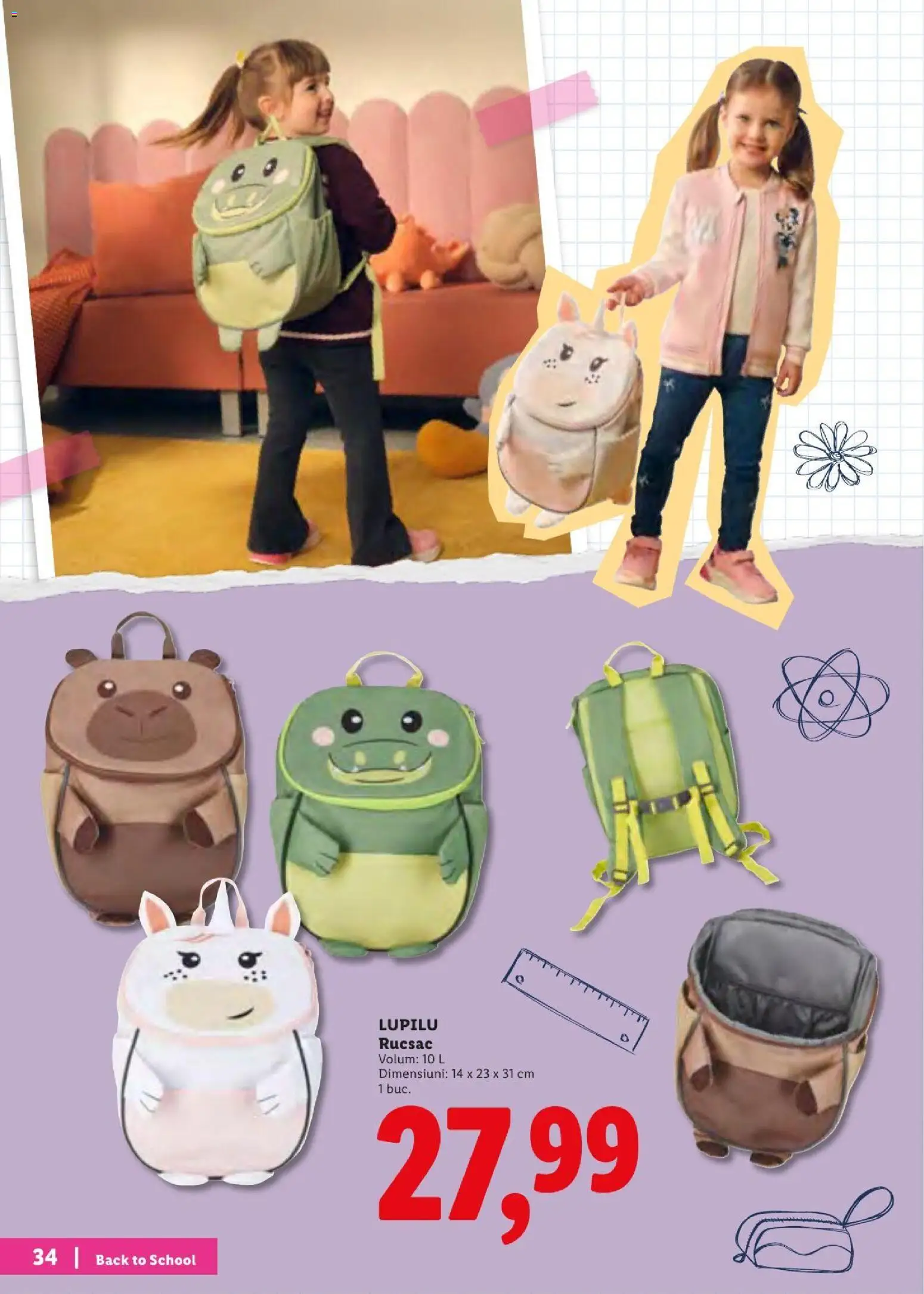 Catalog LIDL 10 - 29 August 2026 | Pagina 34 | Produse: Rucsac