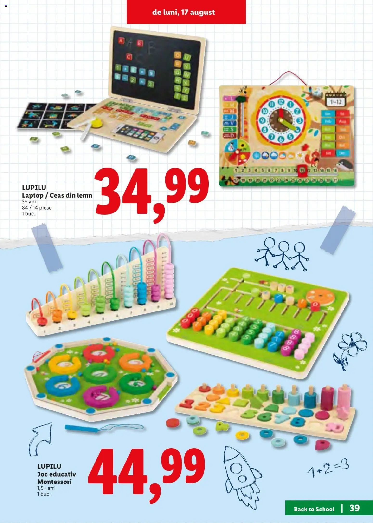 Catalog LIDL 10 - 29 August 2026 | Pagina 39 | Produse: Laptop, Ceas, Joc