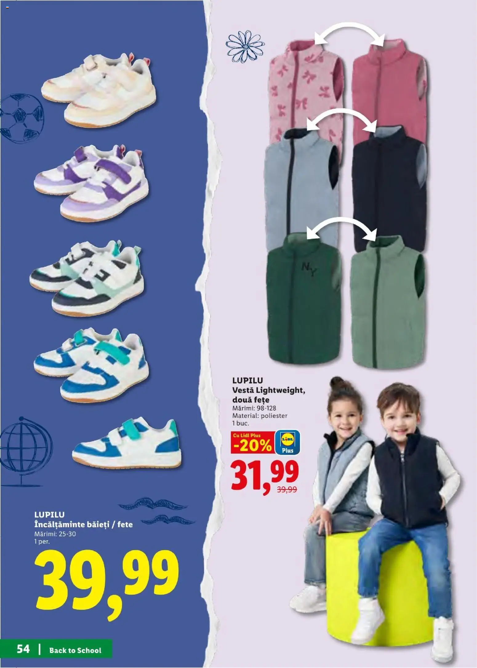 Catalog LIDL 10 - 29 August 2026 | Pagina 54 | Produse: Sport, Incaltaminte, Vestă, Plus