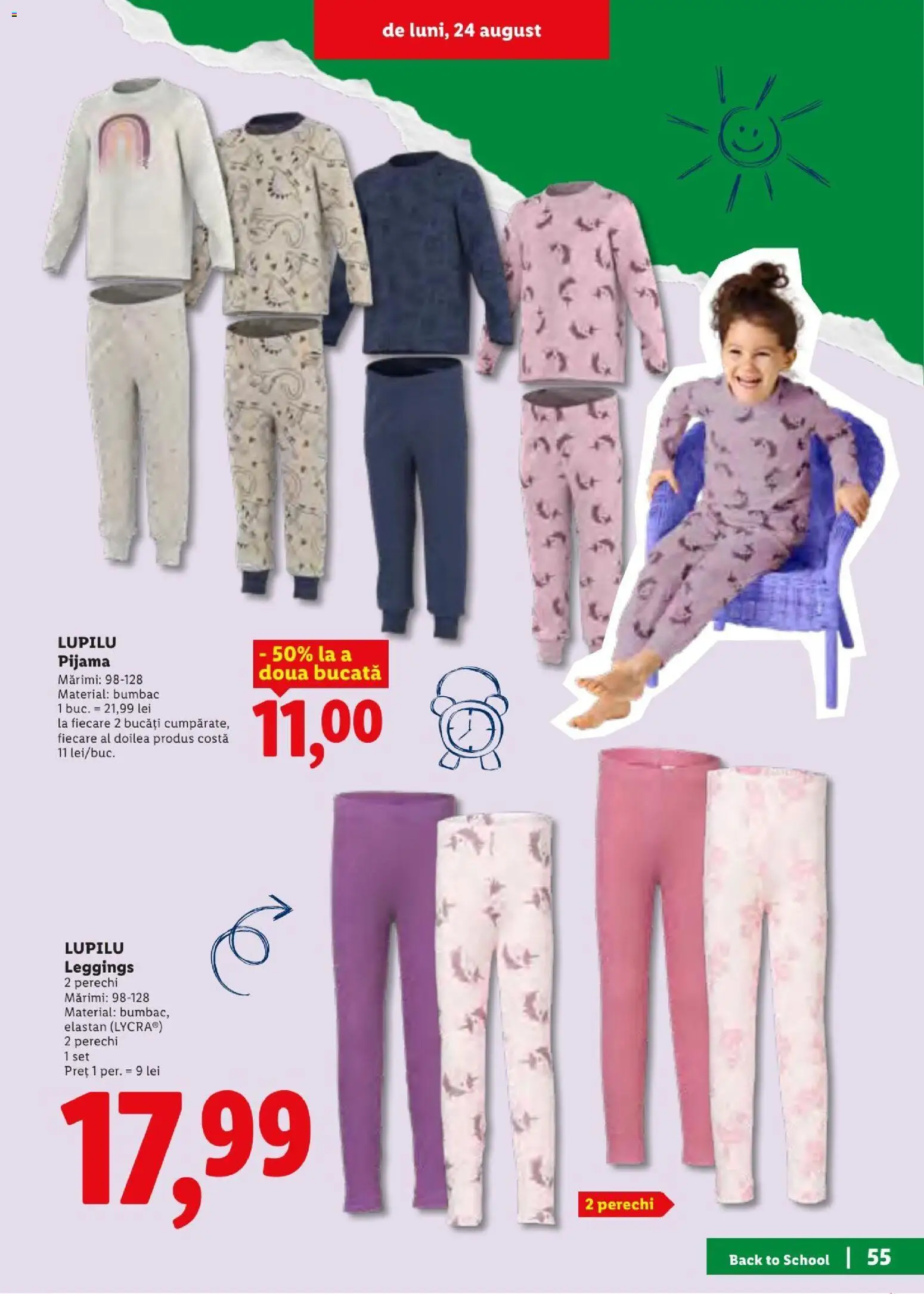 Catalog LIDL 10 - 29 August 2026 | Pagina 55 | Produse: Sport, Pijamă